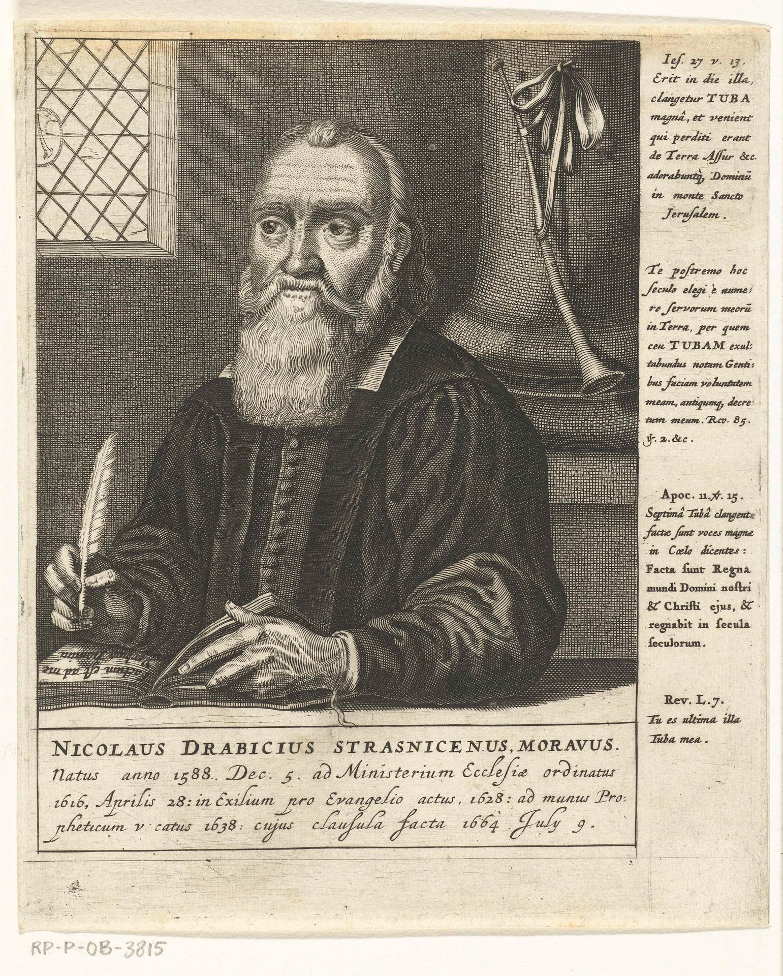 Portret van Nikolaus Drabik by François van Bleyswijck