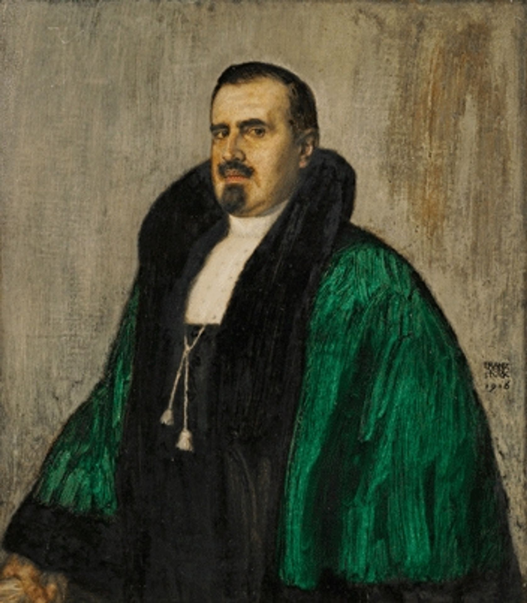 Portrait of Prof. Dr. Josef Amann, Albert Jr., a gynecologist, a university professor and art collector by Franz von Stuck