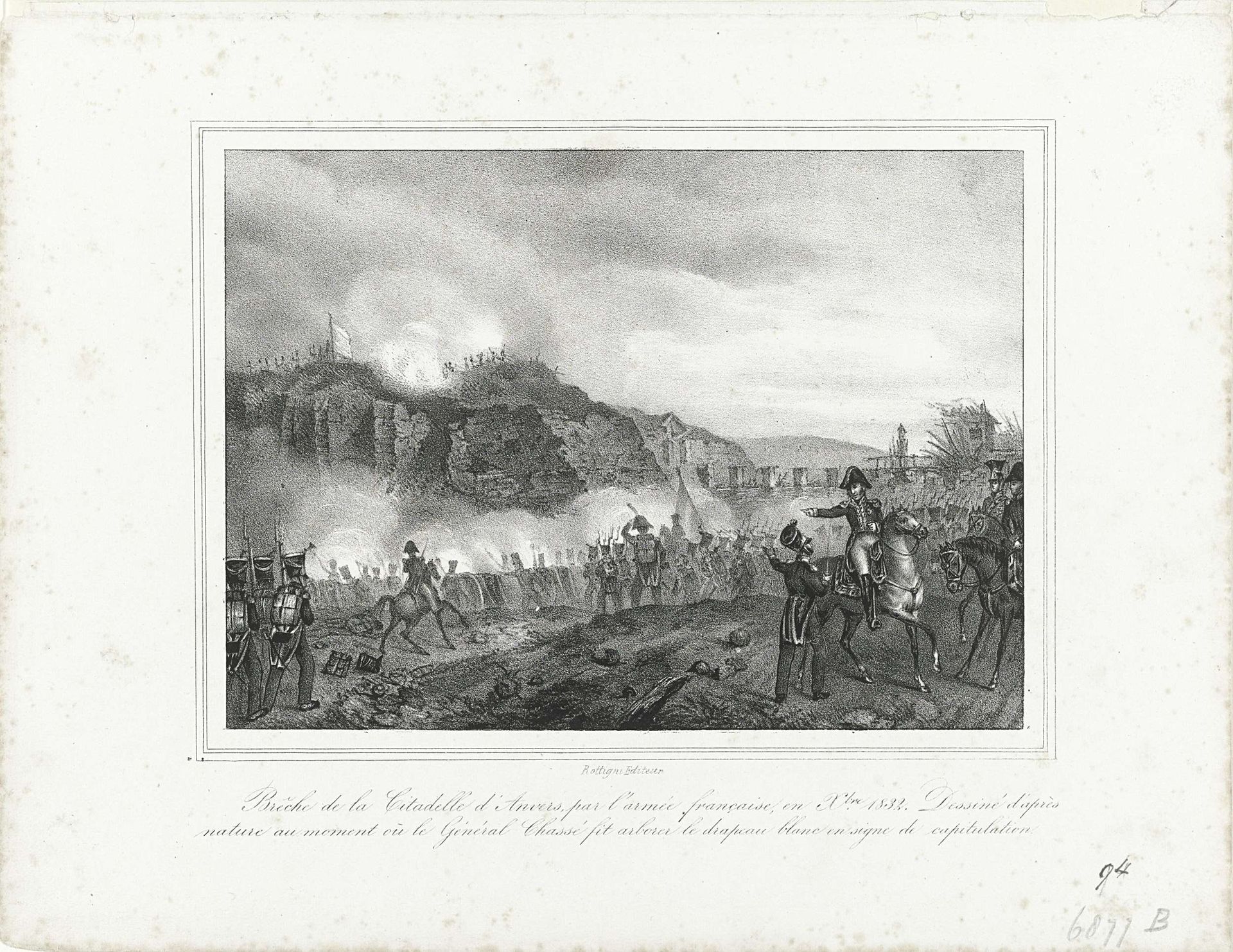 Overgave van de Citadel van Antwerpen, 1832 by Anonymous