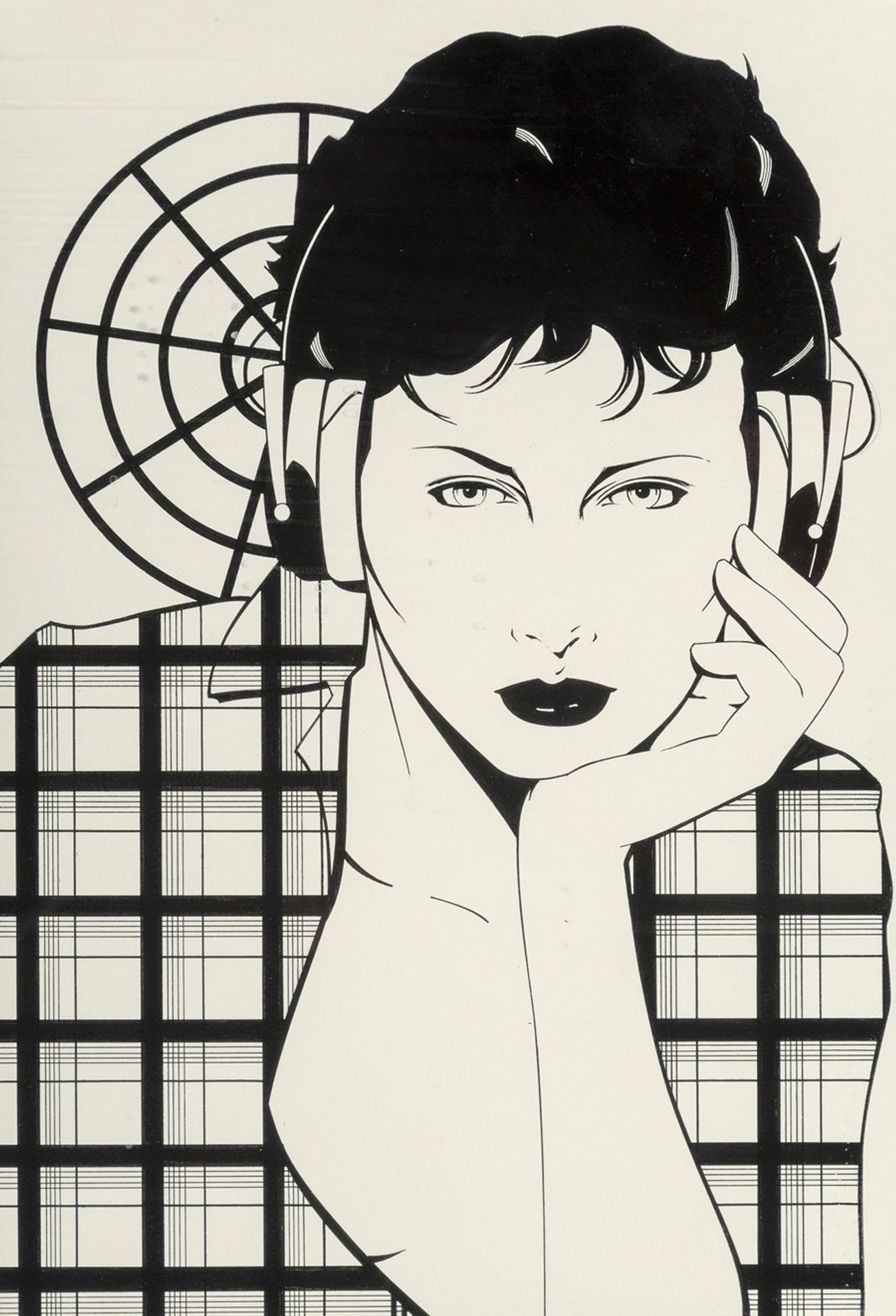 Earphones On by Patrick Nagel