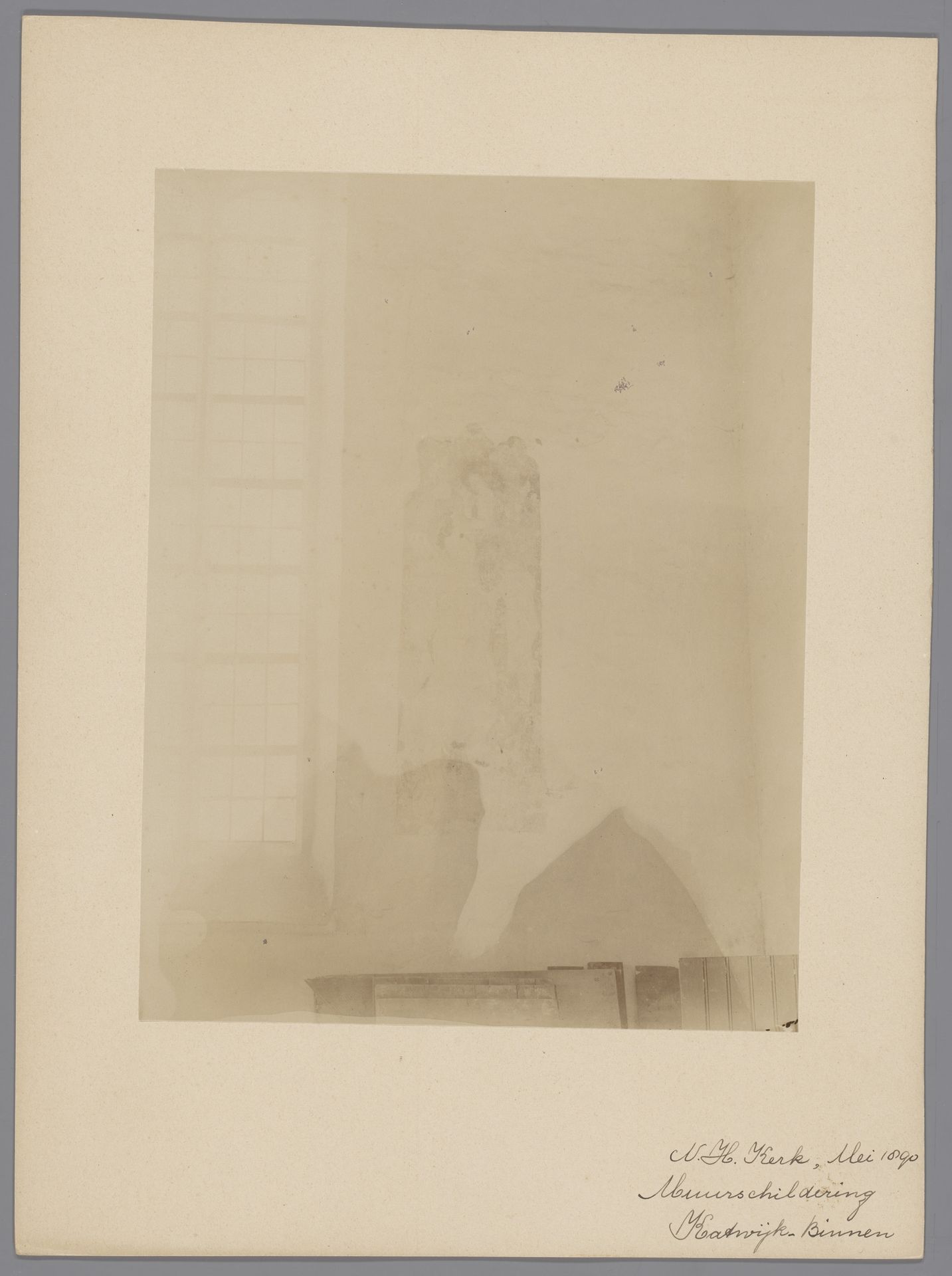 Muurschildering in de Andreaskerk te Katwijk by anoniem (Monumentenzorg)
