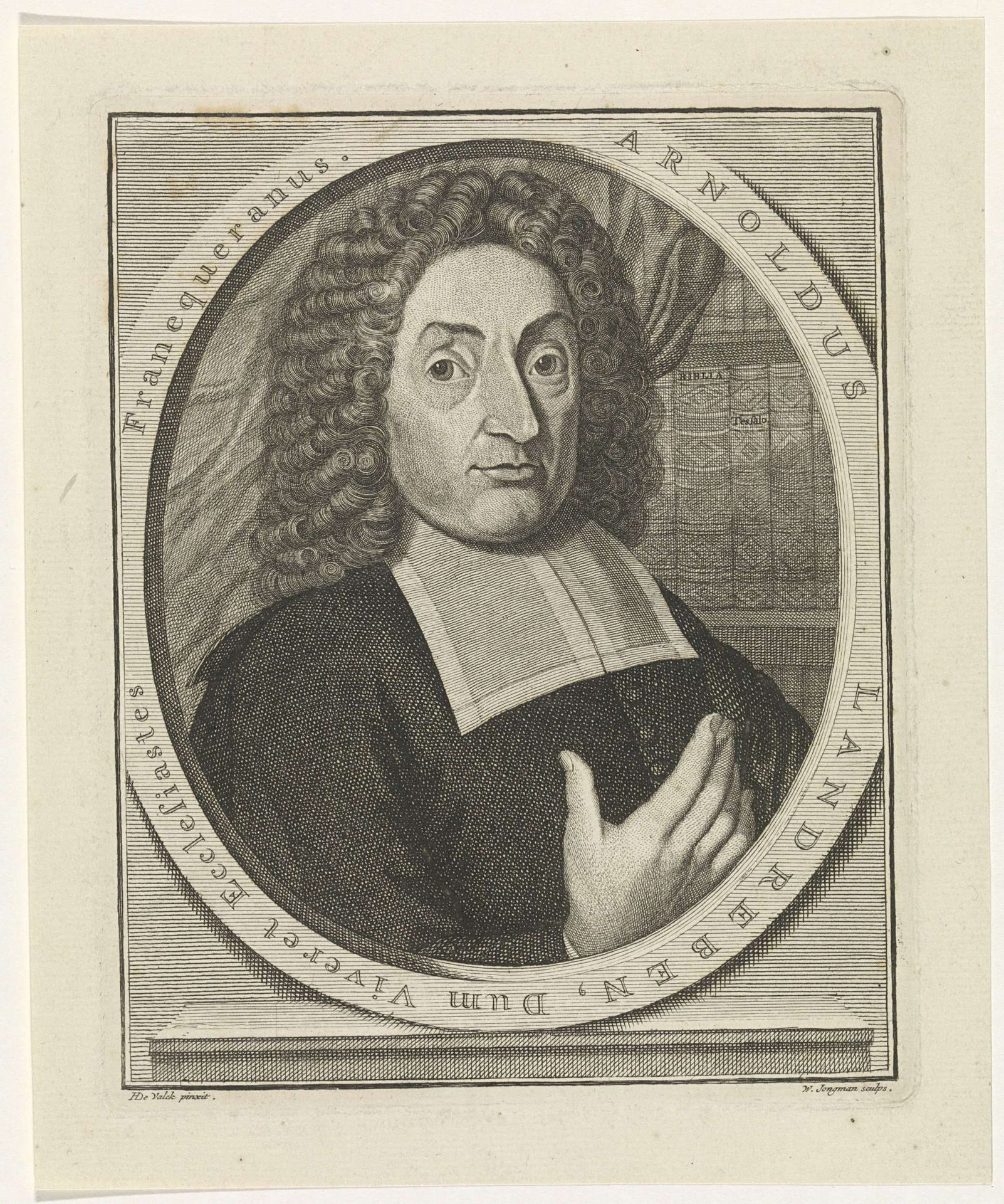 Portret van Arnoldus Landreben by Wouter Jongman