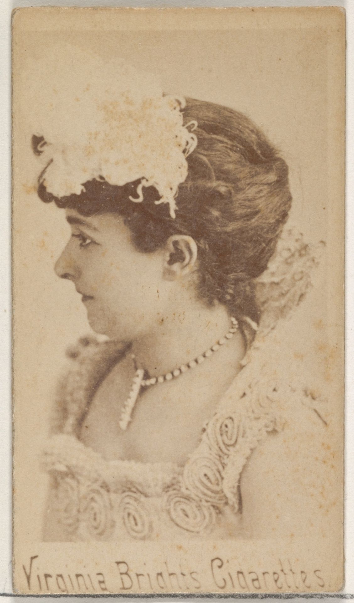 From the Actors and Actresses series (N45, Type 5) for Virginia Brights Cigarettes by Allen & Ginter