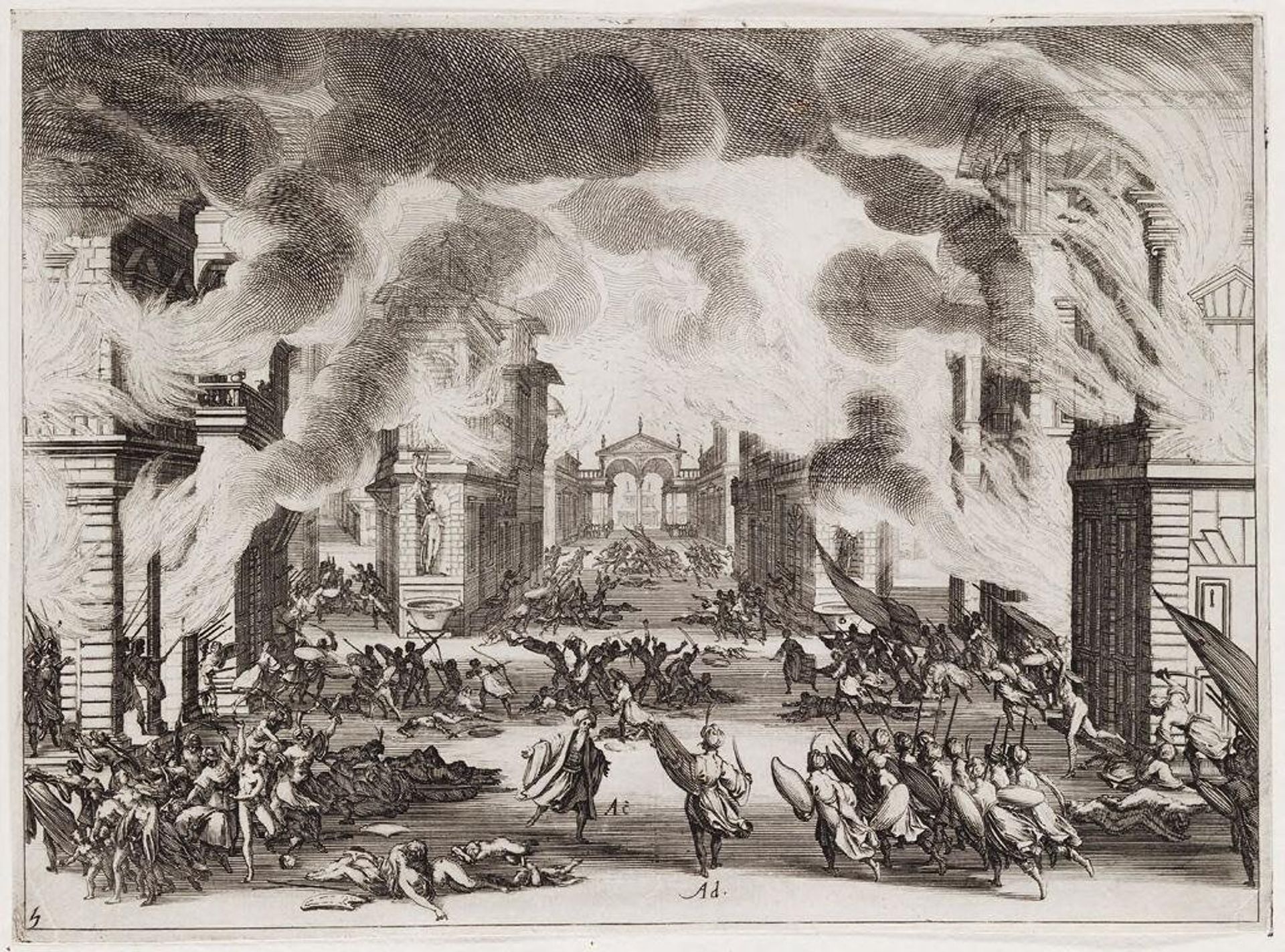 "Il Solimano", Act V by Jacques Callot