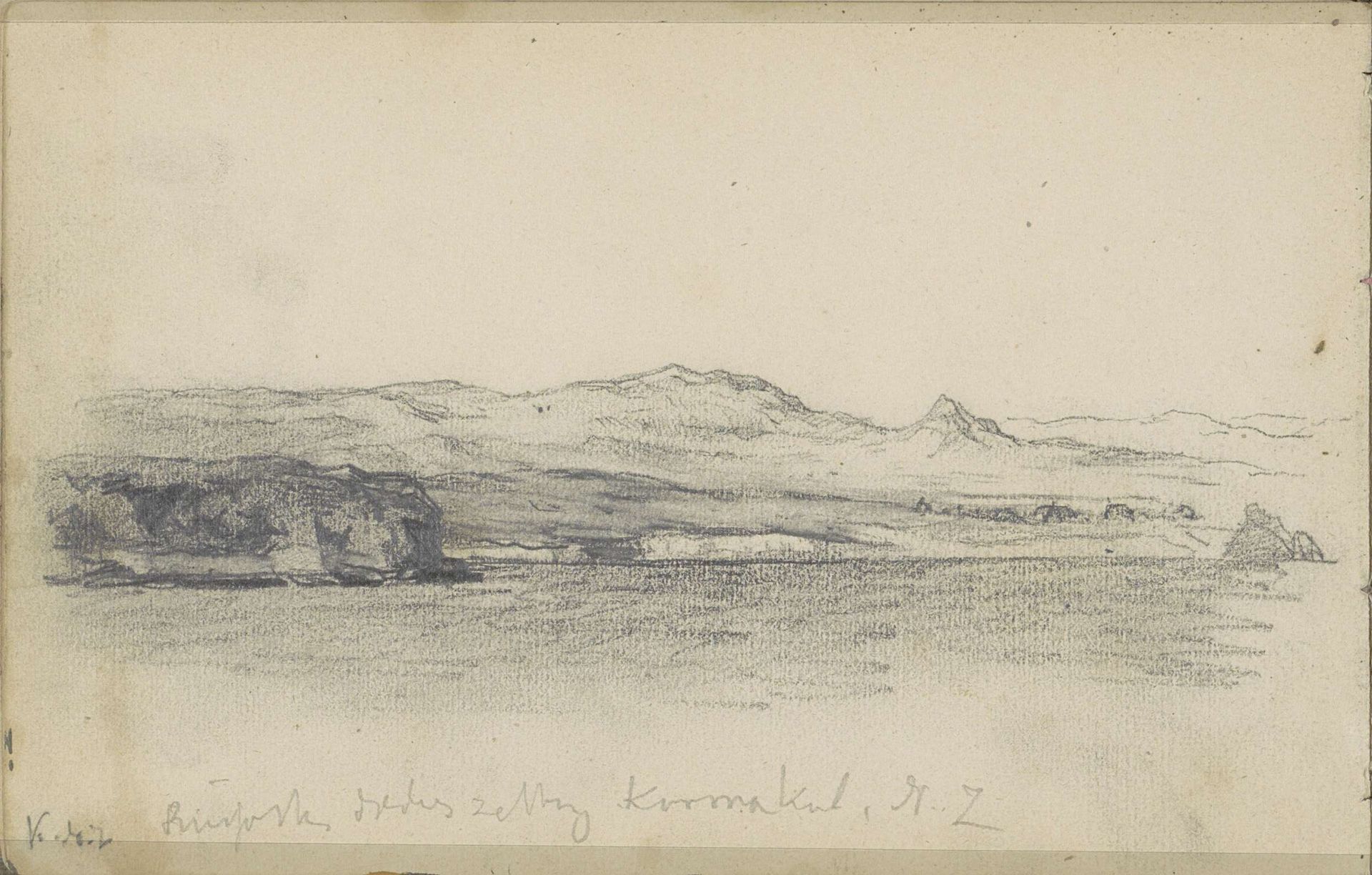Gezicht op het Russische station te Malye Karmakuly, Nova Zembla by Louis Apol