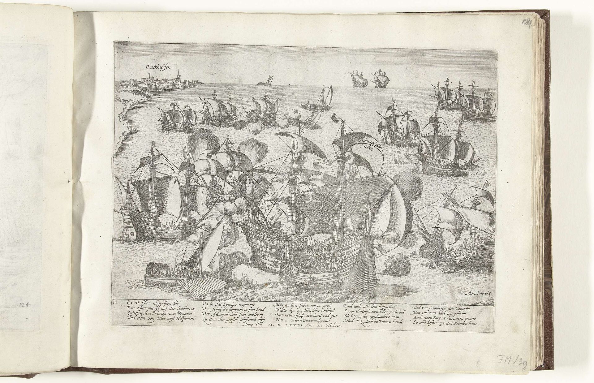Slag op de Zuiderzee, 1573 by Frans Hogenberg