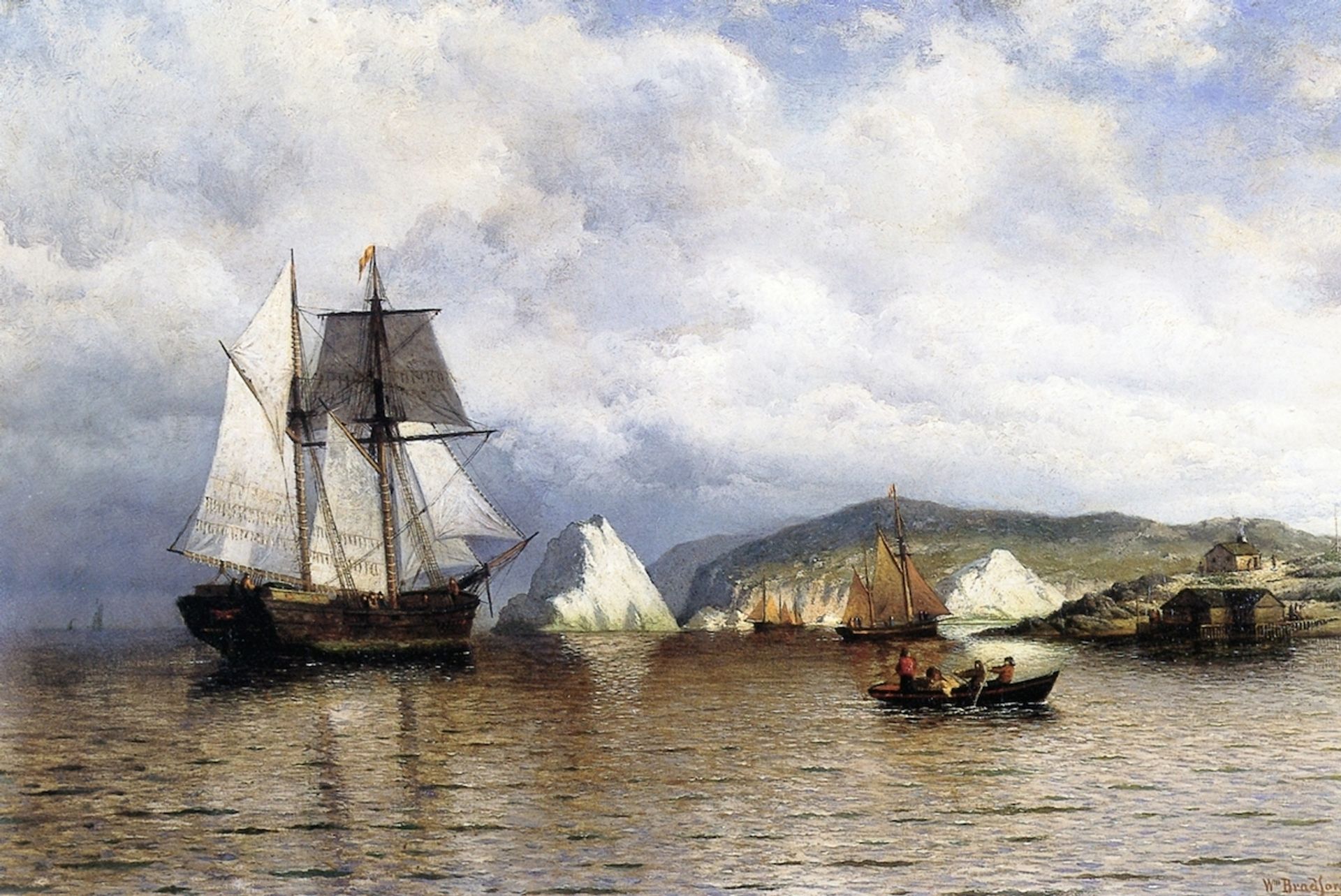 Entering Harbor, Coast of Labrador by William Bradford