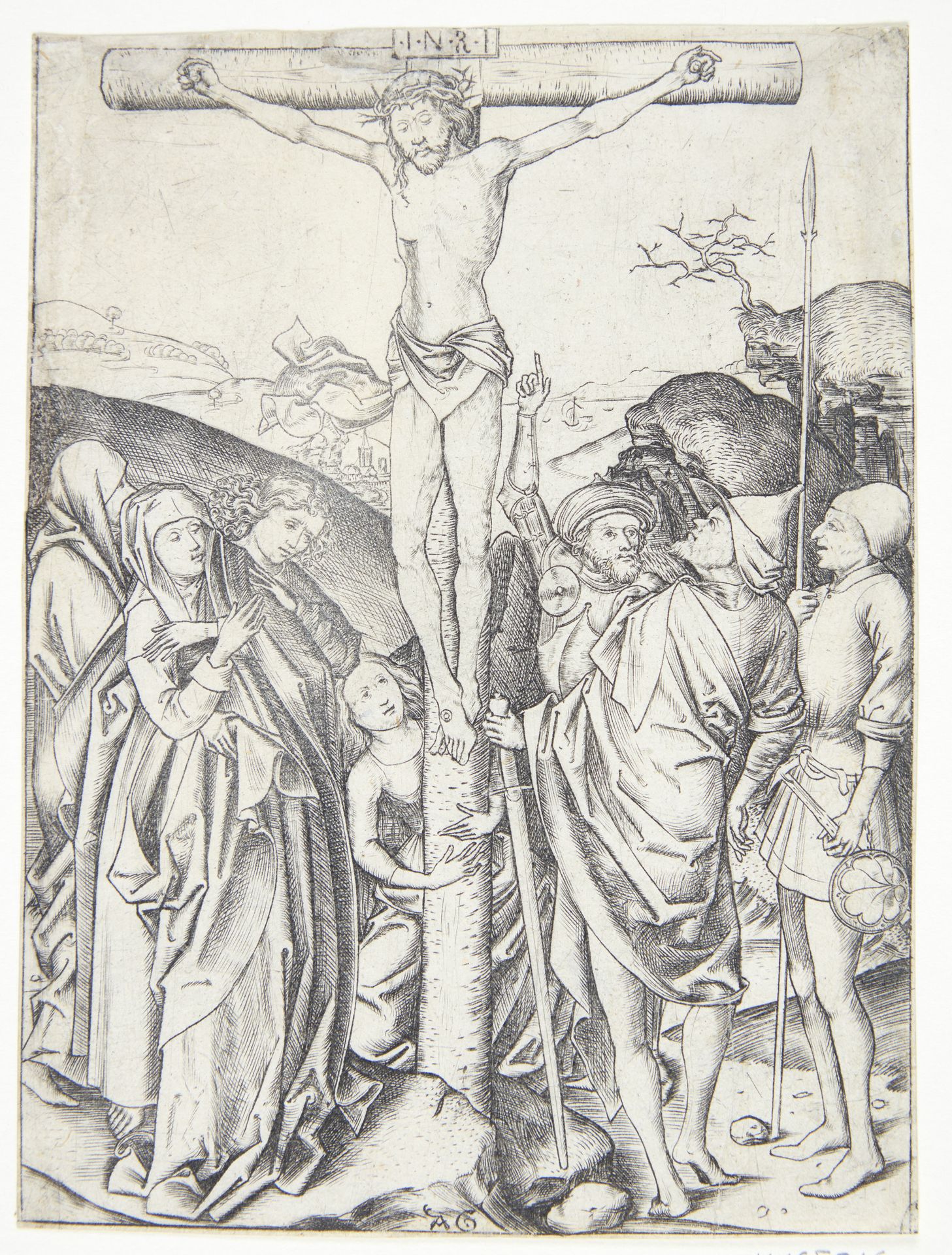 Kristi korsfæstelse by Monogrammist AG