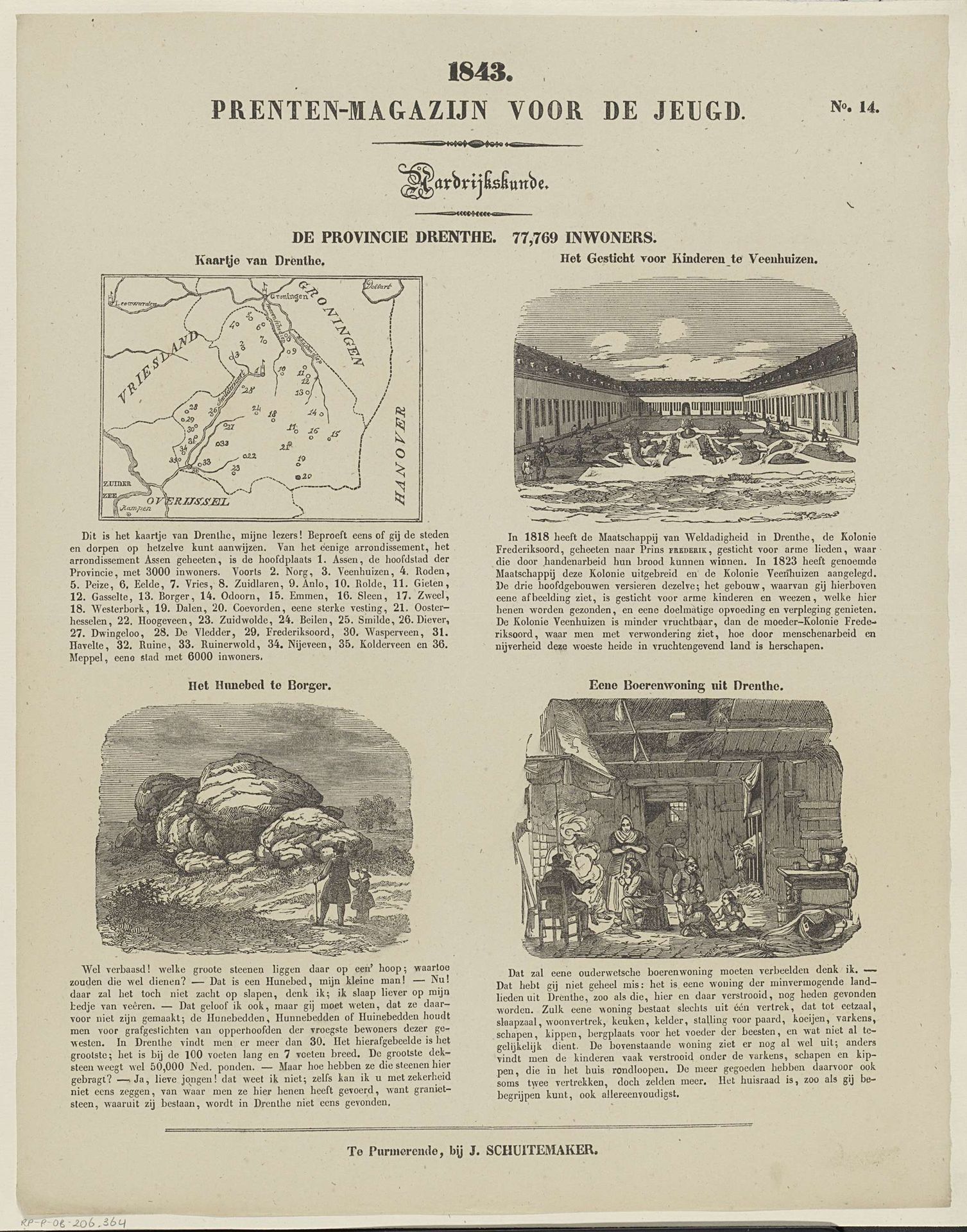 De provincie Drenthe. 77,769 inwoners by Jan Schuitemaker