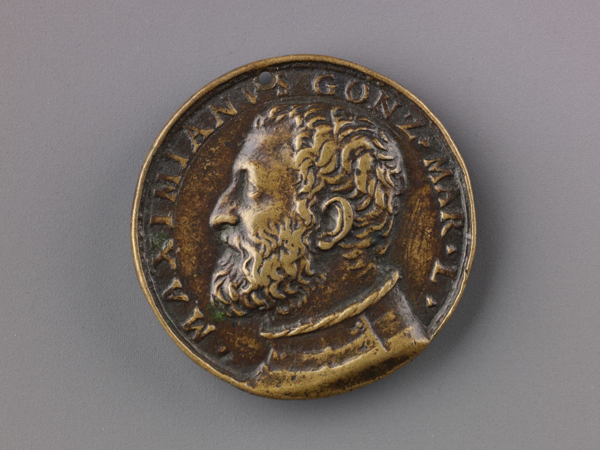Medal:  Bust of Massimiano Gonzaga by Pastorino de Pastorini