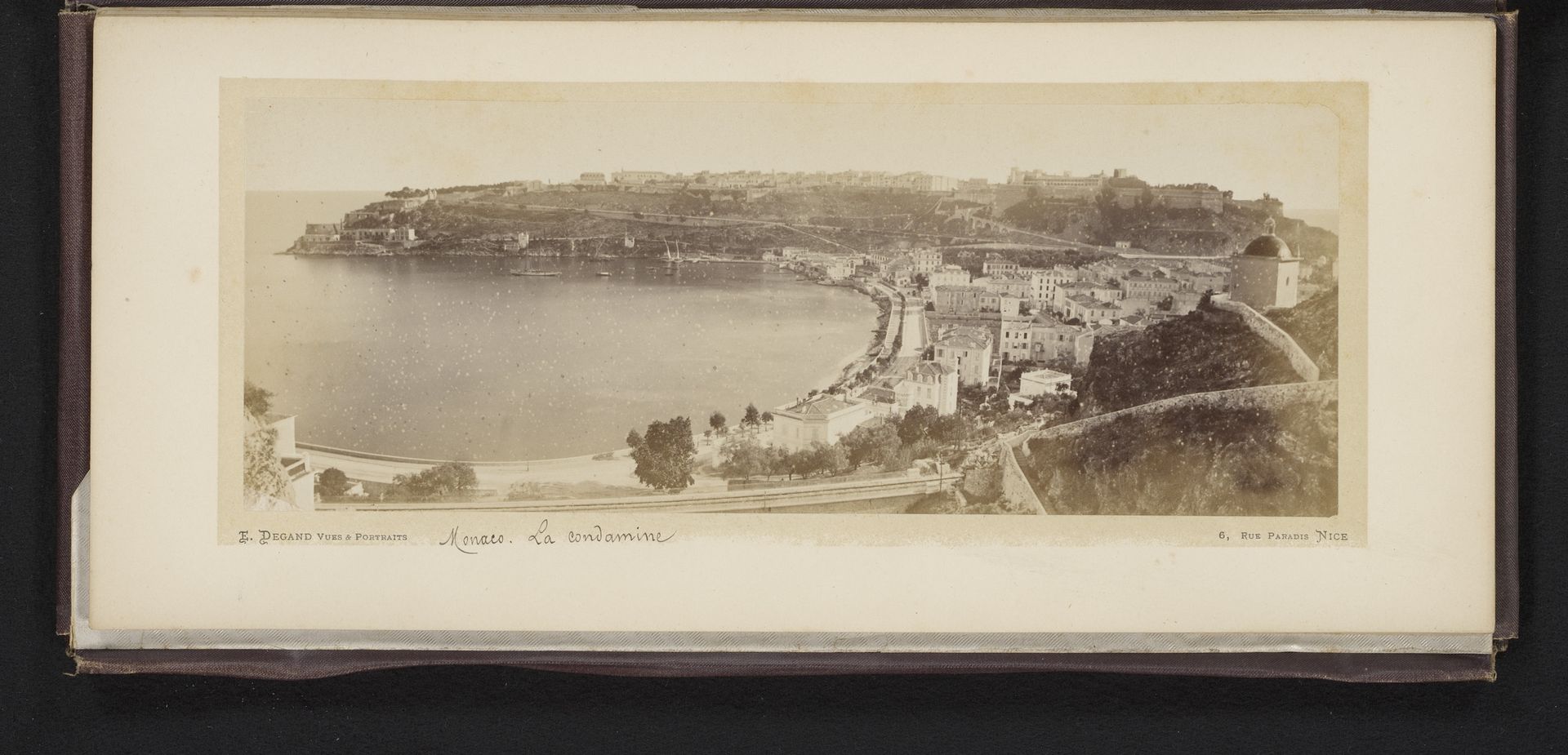 Gezicht op La Condamine te Monaco by Eugène Degand