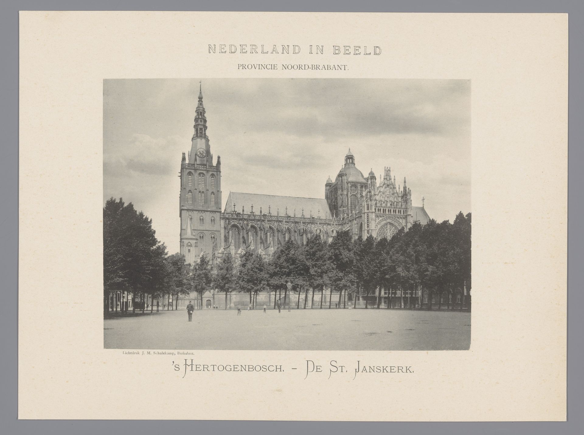 Gezicht op de Sint-Janskathedraal in Den Bosch by Anonymous
