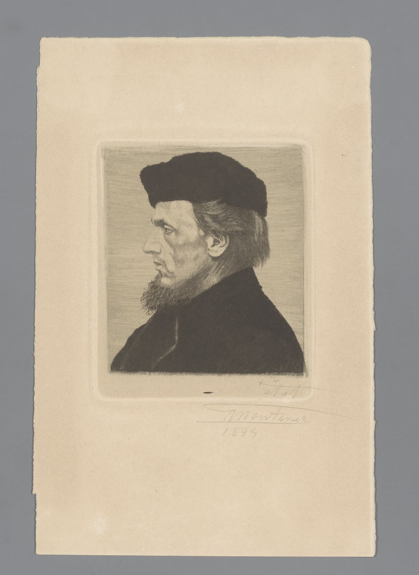 Portret van een onbekende man, mogelijk De Groot by Georges Montenez