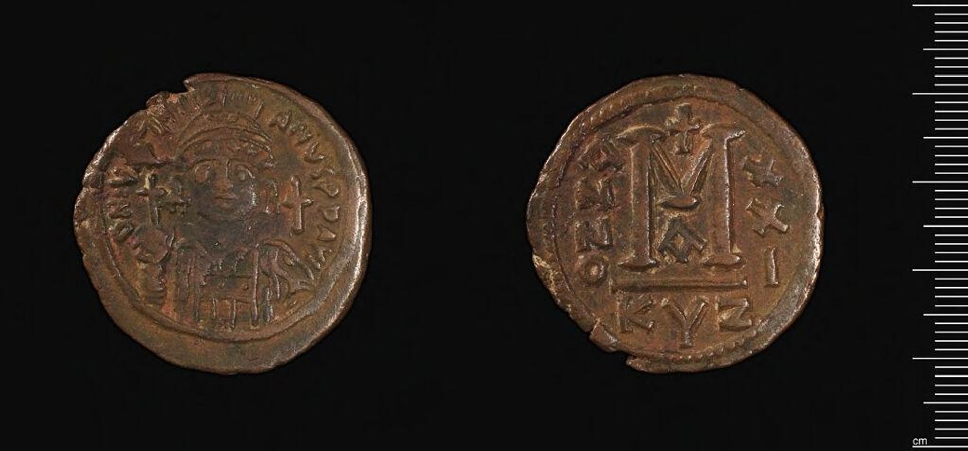Coin of Justinian I by Justinian I