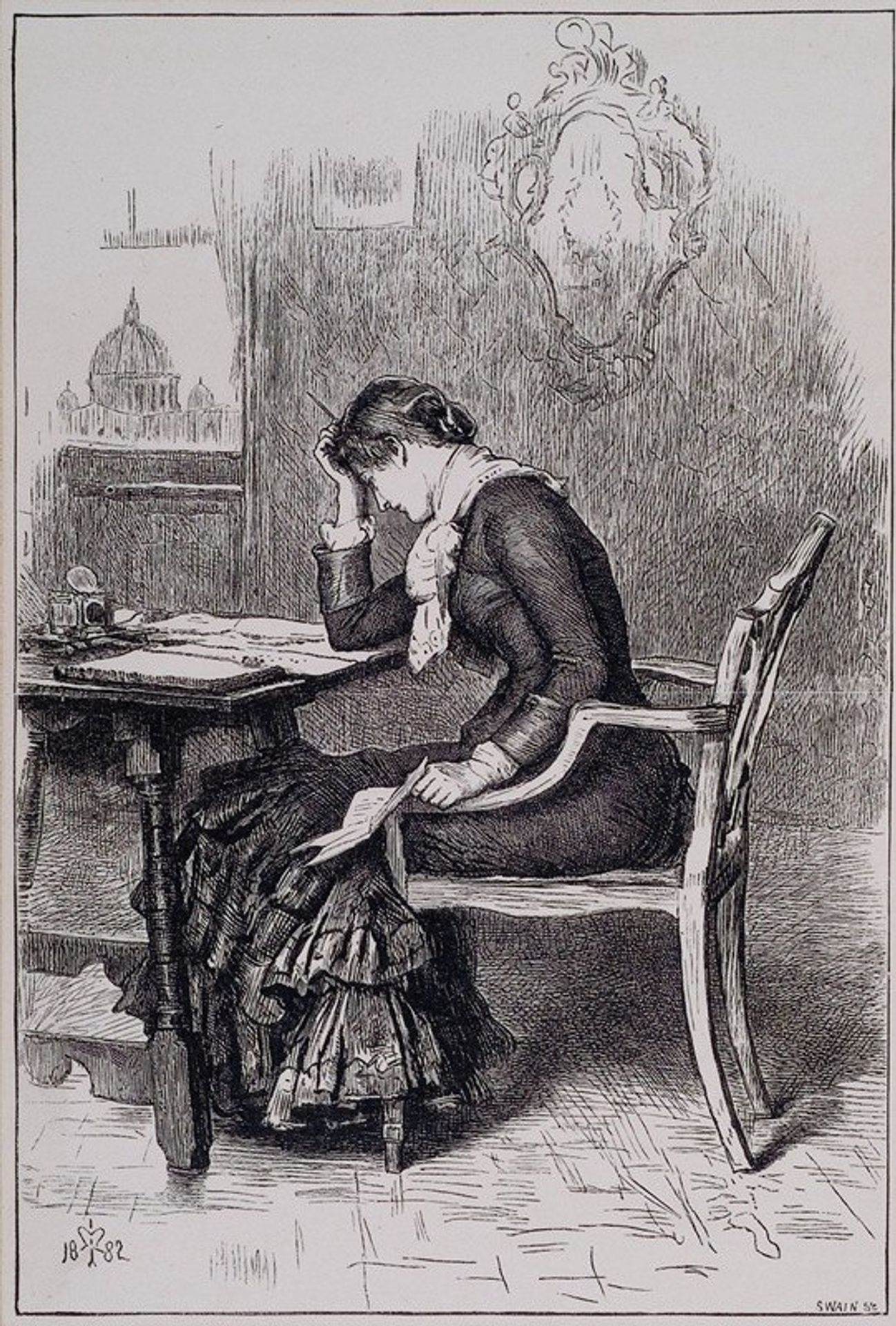 Kept in the Dark – When the Letter was completed she found it to be one which she could not send by Sir John Everett Millais