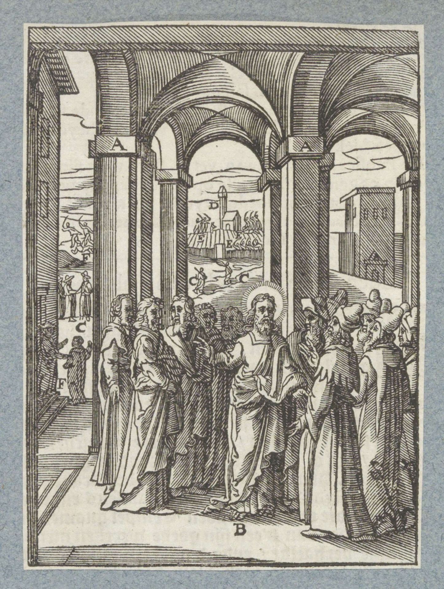 Christus vertelt de gelijkenis van de pachters van de wijngaard by Christoffel van (II) Sichem
