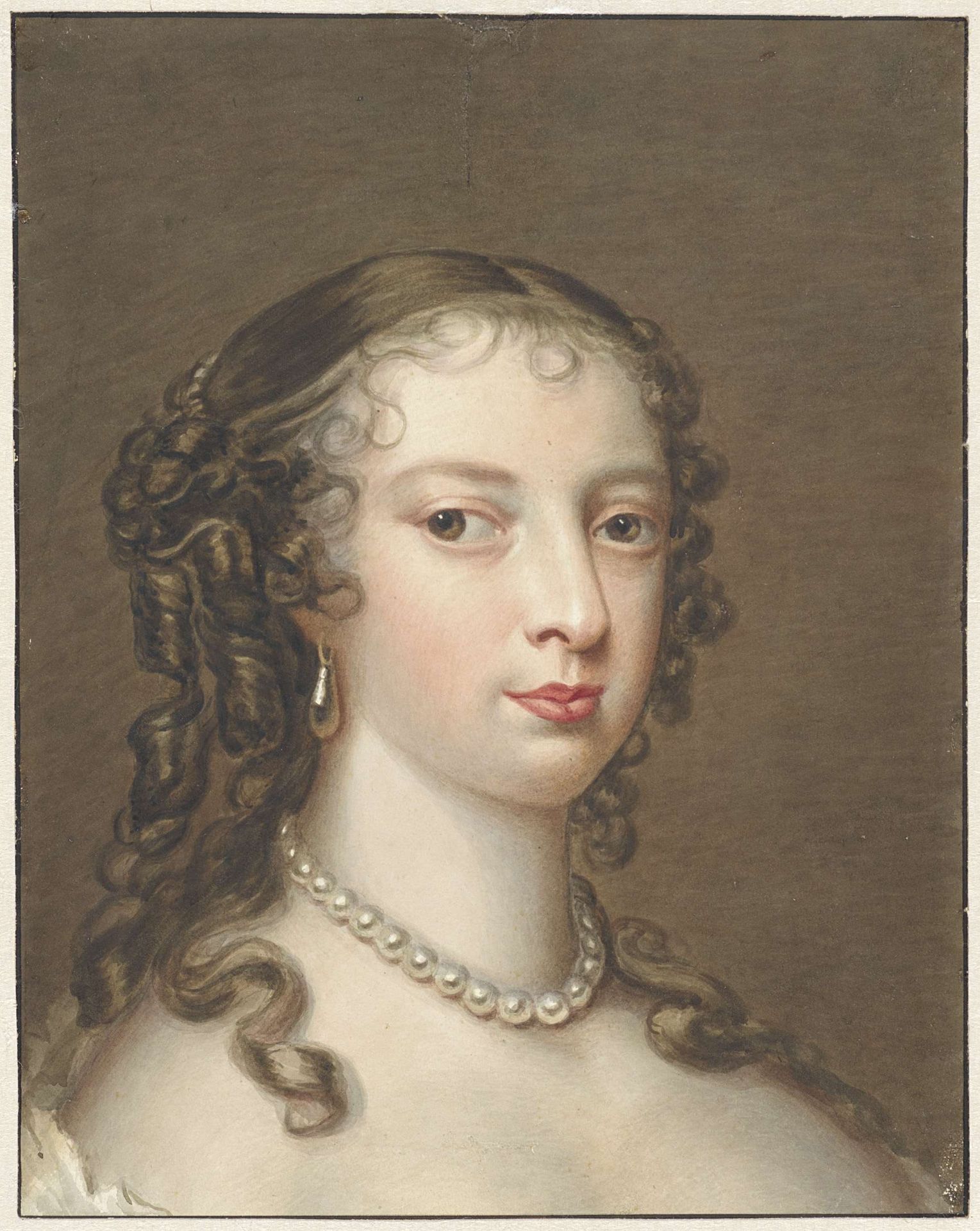 Portret van een vrouw by Christiaan Kramm