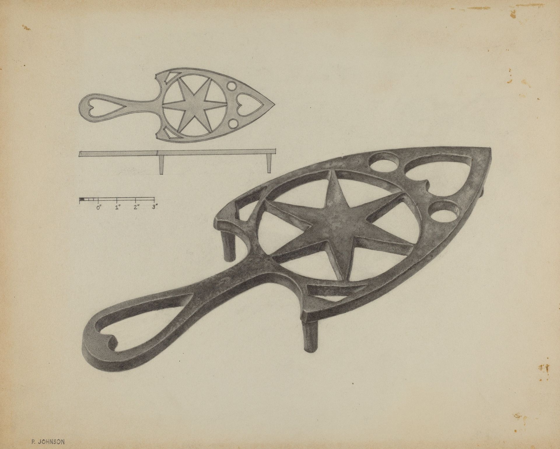 Pa. German Flat-iron Holder by Philip Johnson