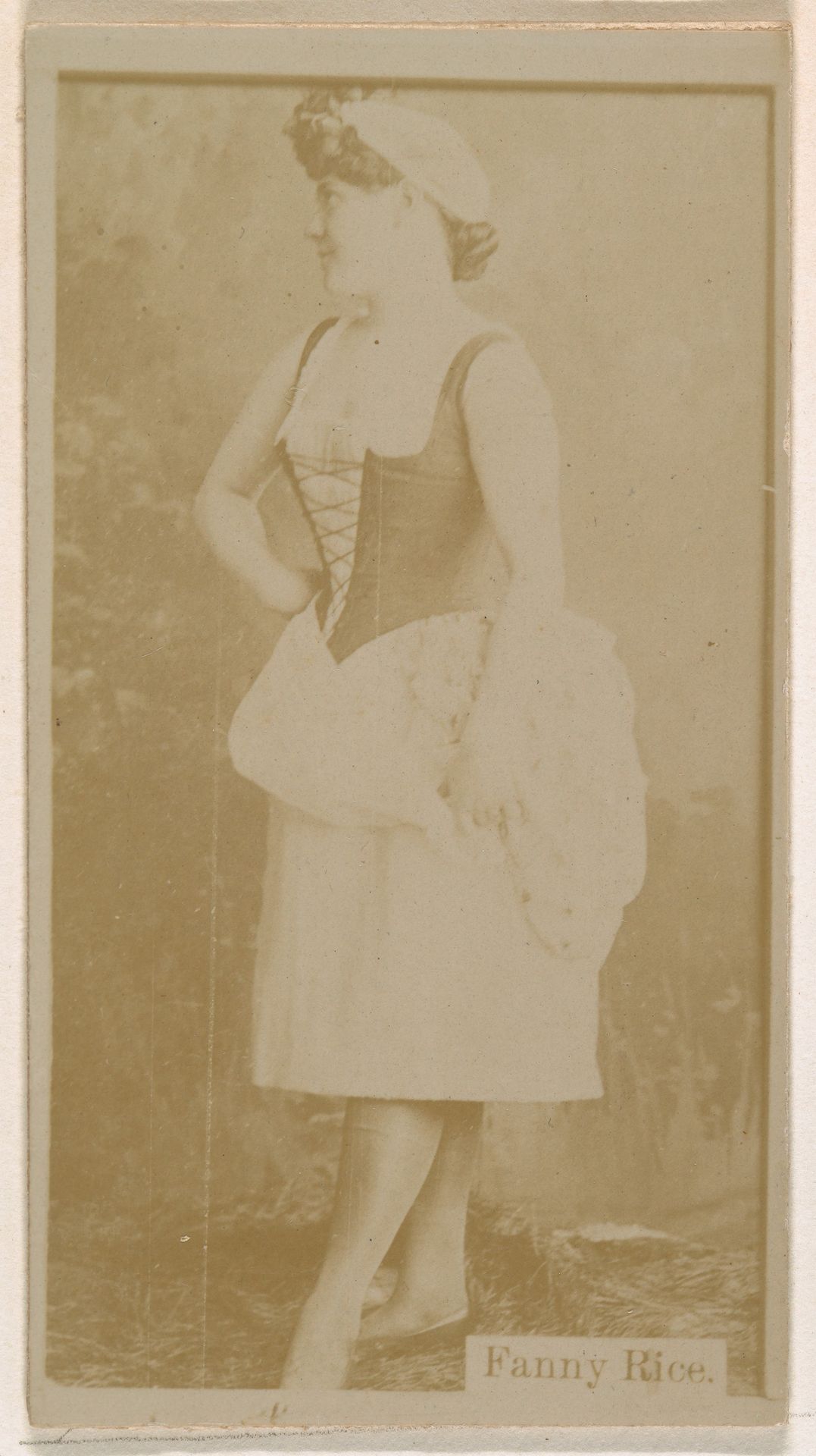 Fanny Rice, from the Actresses series (N245) issued by Kinney Brothers to promote Sweet Caporal Cigarettes by Kinney Brothers Tobacco Company