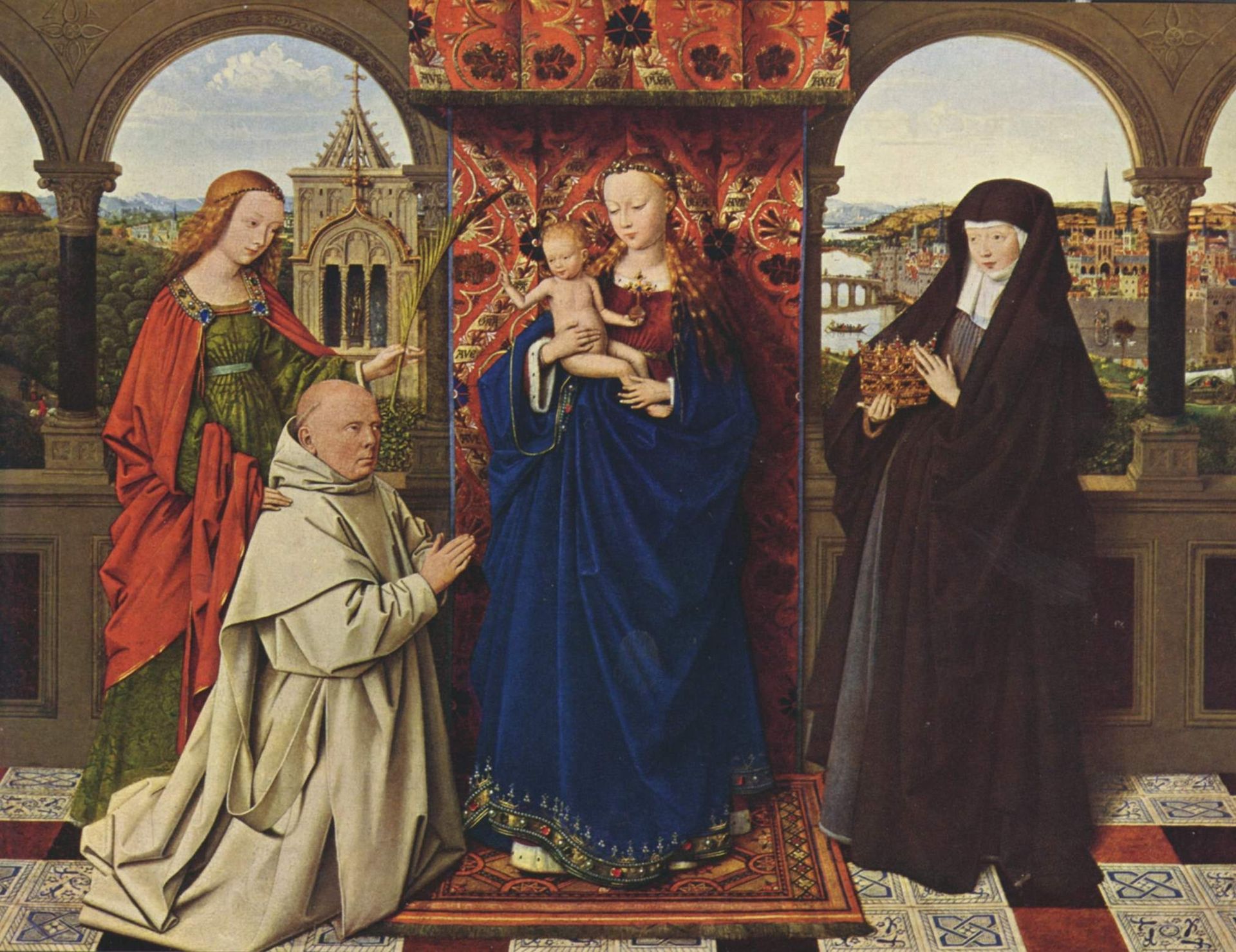 Virgin and Child with Saints and Donor by Jan van Eyck