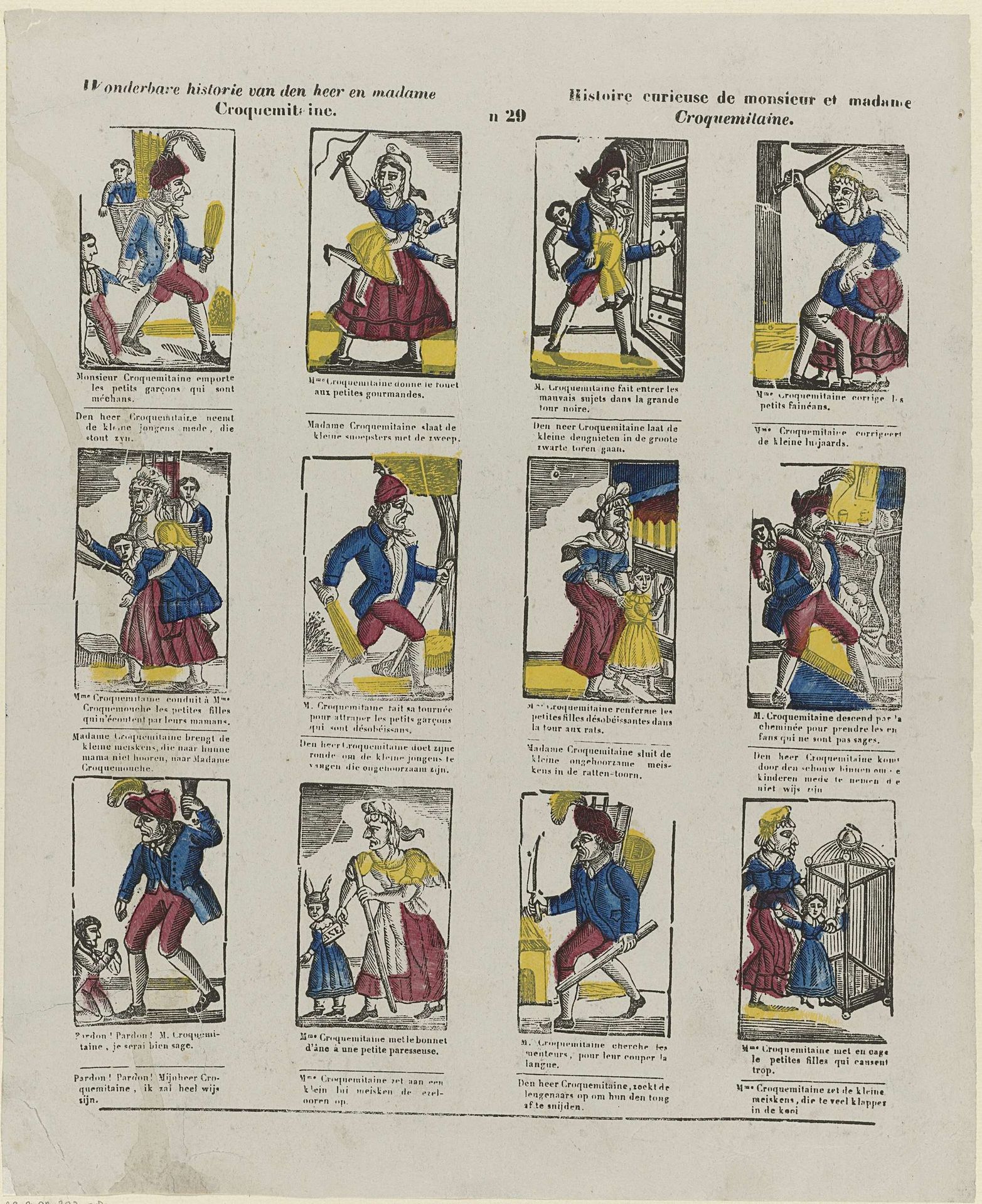 Wonderbare historie van den heer en madame / Croquemitaine / Histoire curieuse de monsieur et madame / Croquemitaine by Glenisson & Zonen