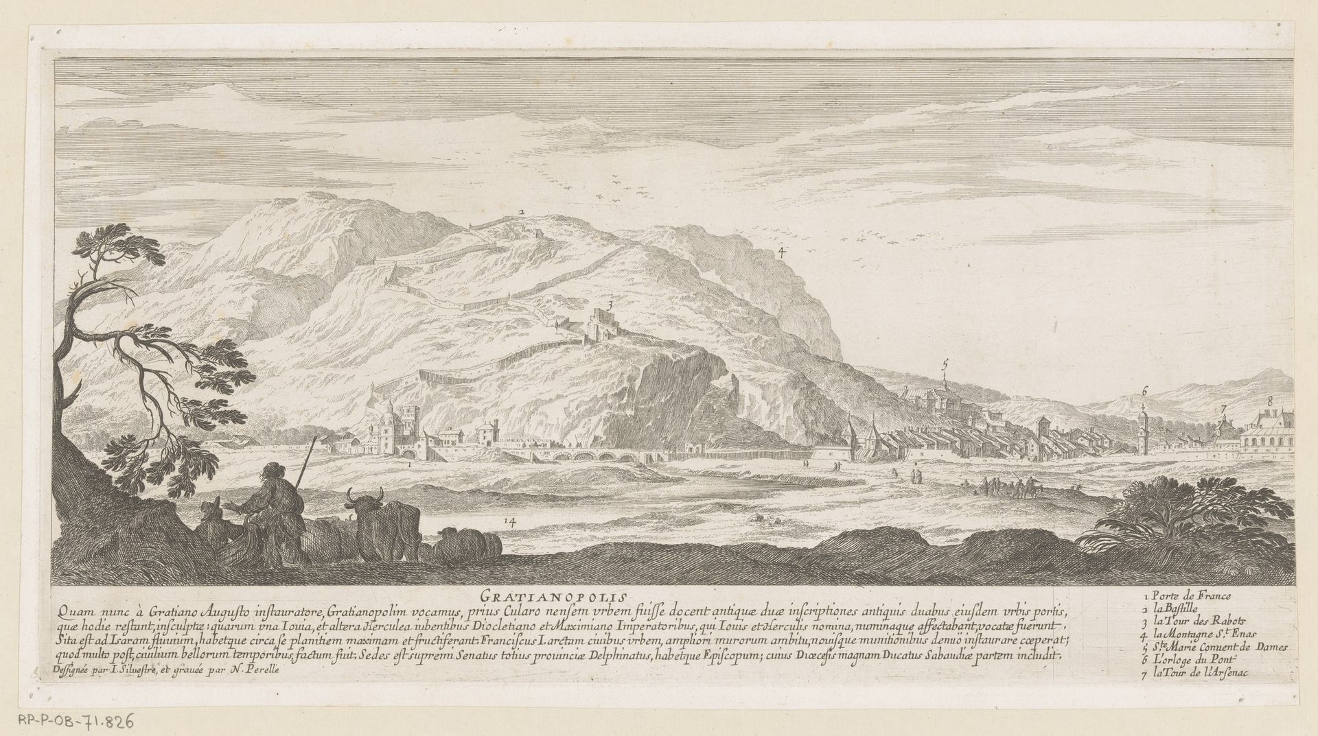 Gezicht op Grenoble by Nicolas Perelle