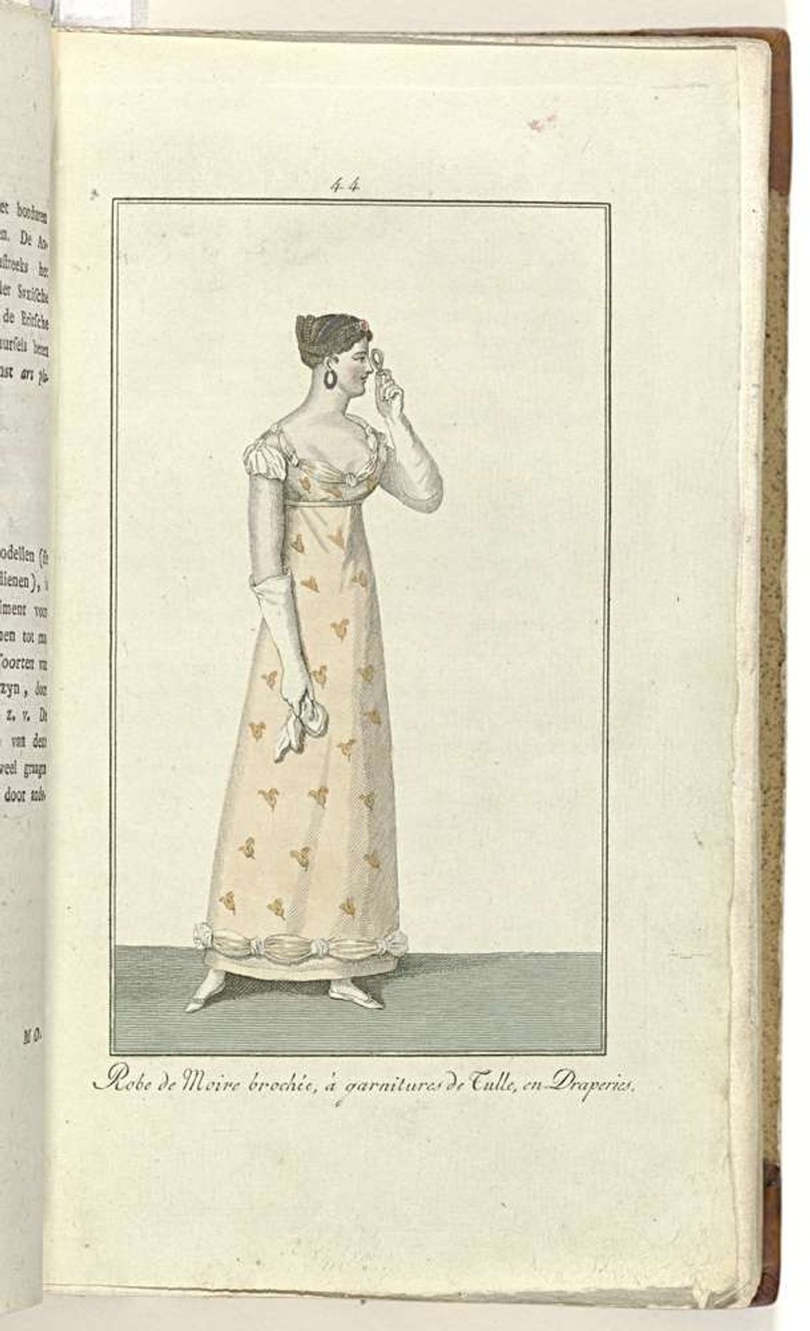 Elegantia, of tijdschrift van mode, luxe en smaak voor dames, Mei 1808, No. 44: Robe de Moire brochée,... by Anonymous