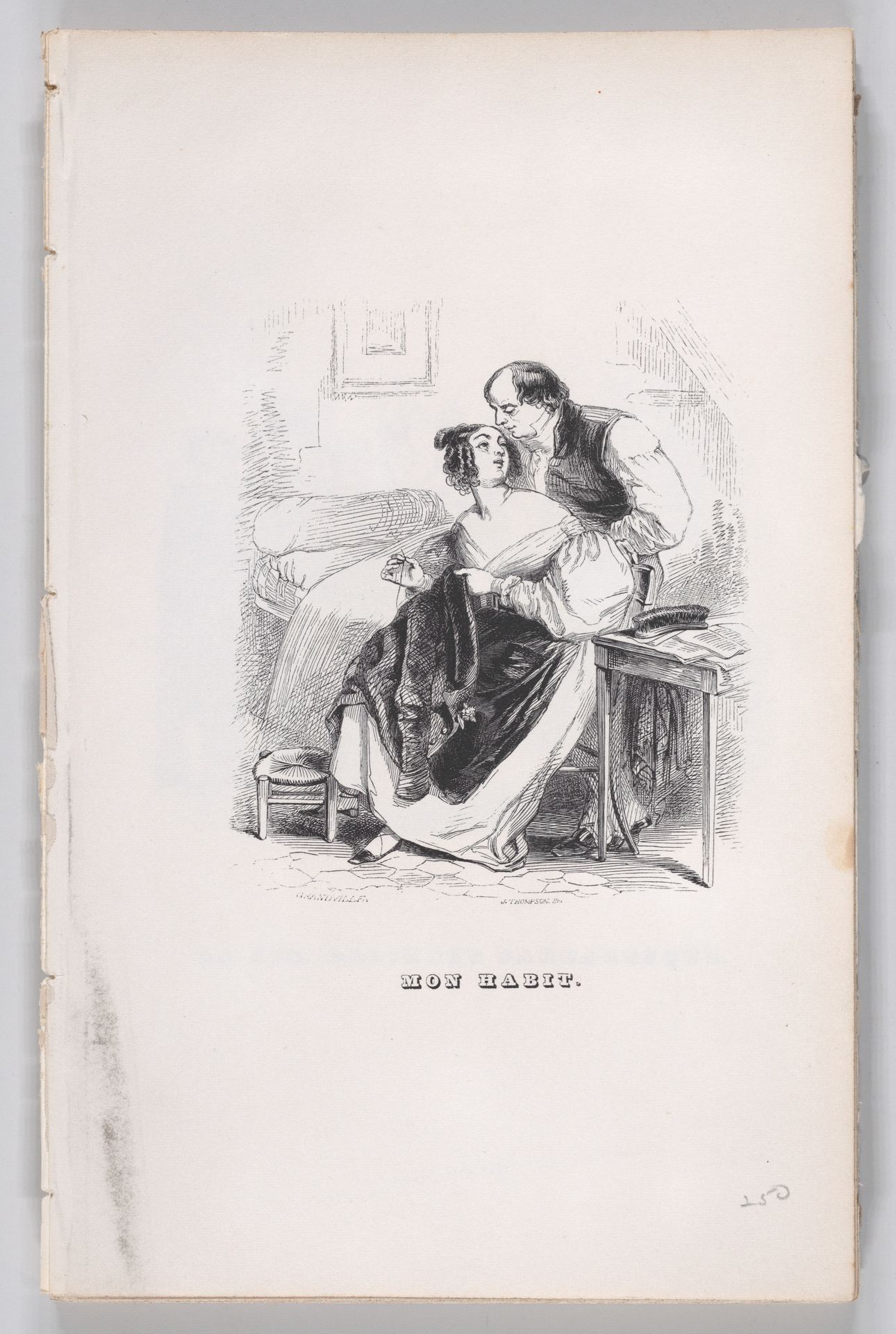 "My Coat" from The Complete Works of Béranger by J. J. Grandville