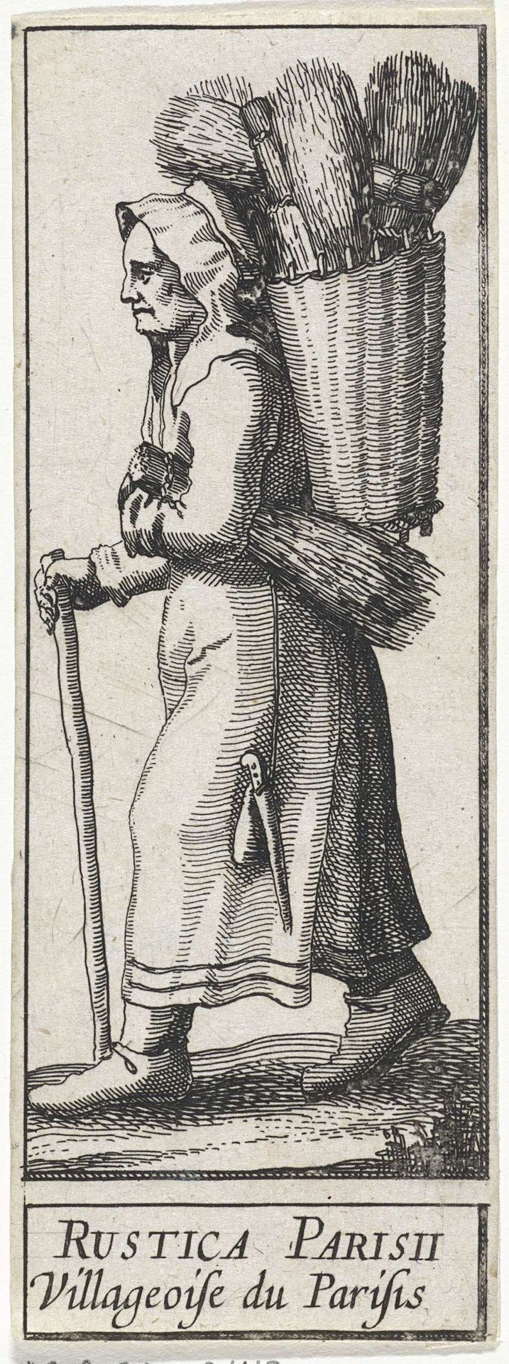 Boerin uit Parijs by Claes Jansz. Visscher