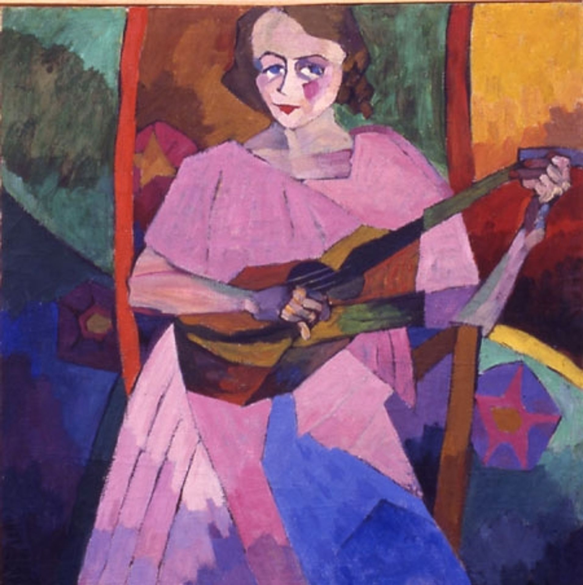 Woman with Guitar by Aristarkh Lentulov
