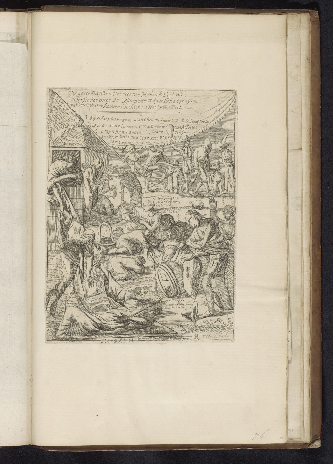 Rampzalige gevolgen van de actiehandel, 1720 by Jan de Ridder