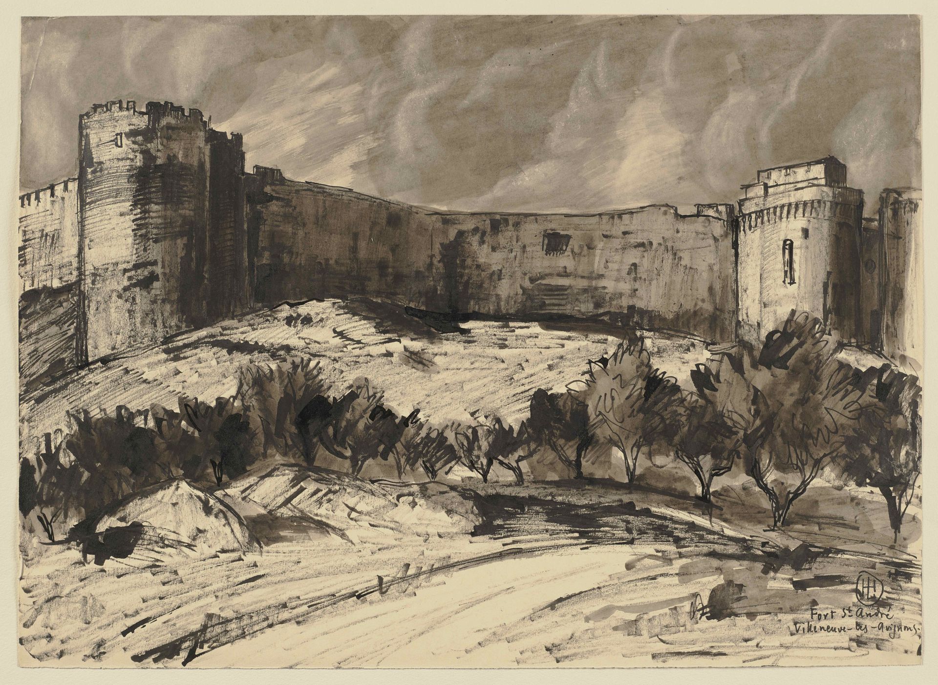 Fort Saint-André in Villeneuve-les-Avignon by Hermann Lismann