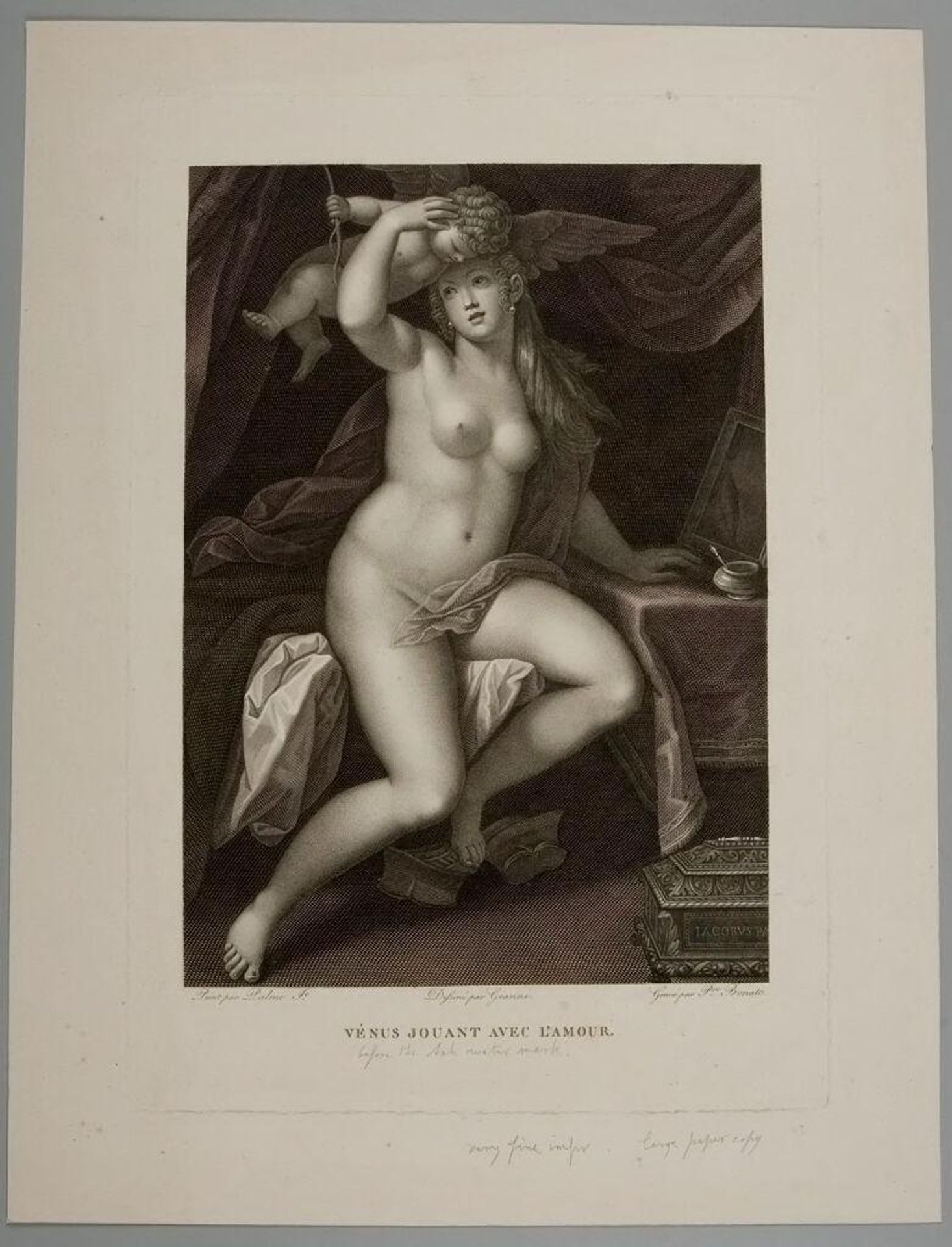 Venus Playing with Cupid by Pietro Bonato