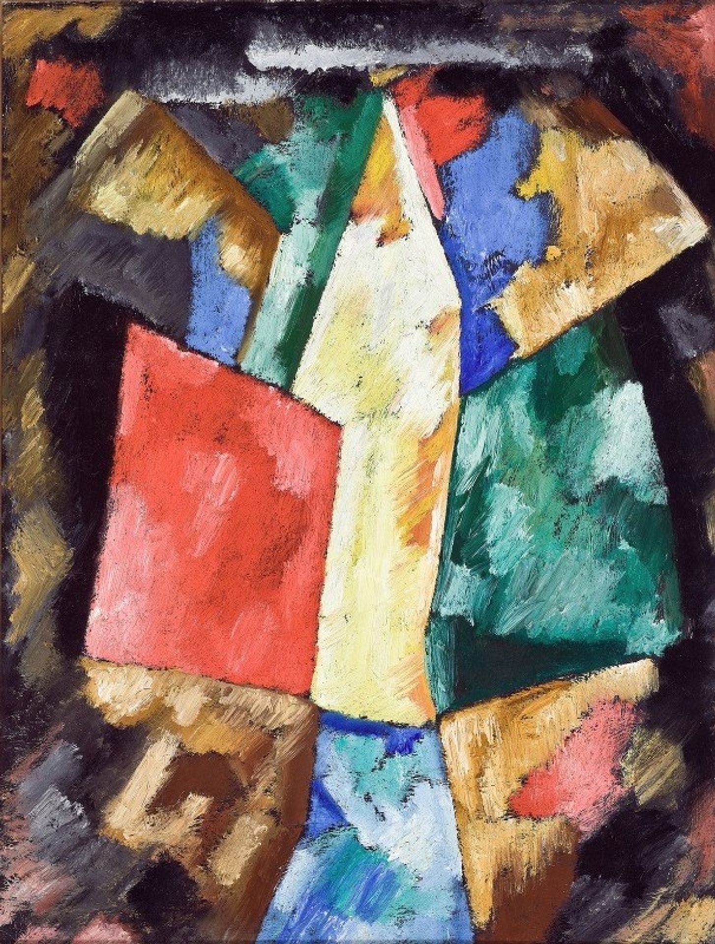 Abstraction, Blue, Yellow and Green by Marsden Hartley