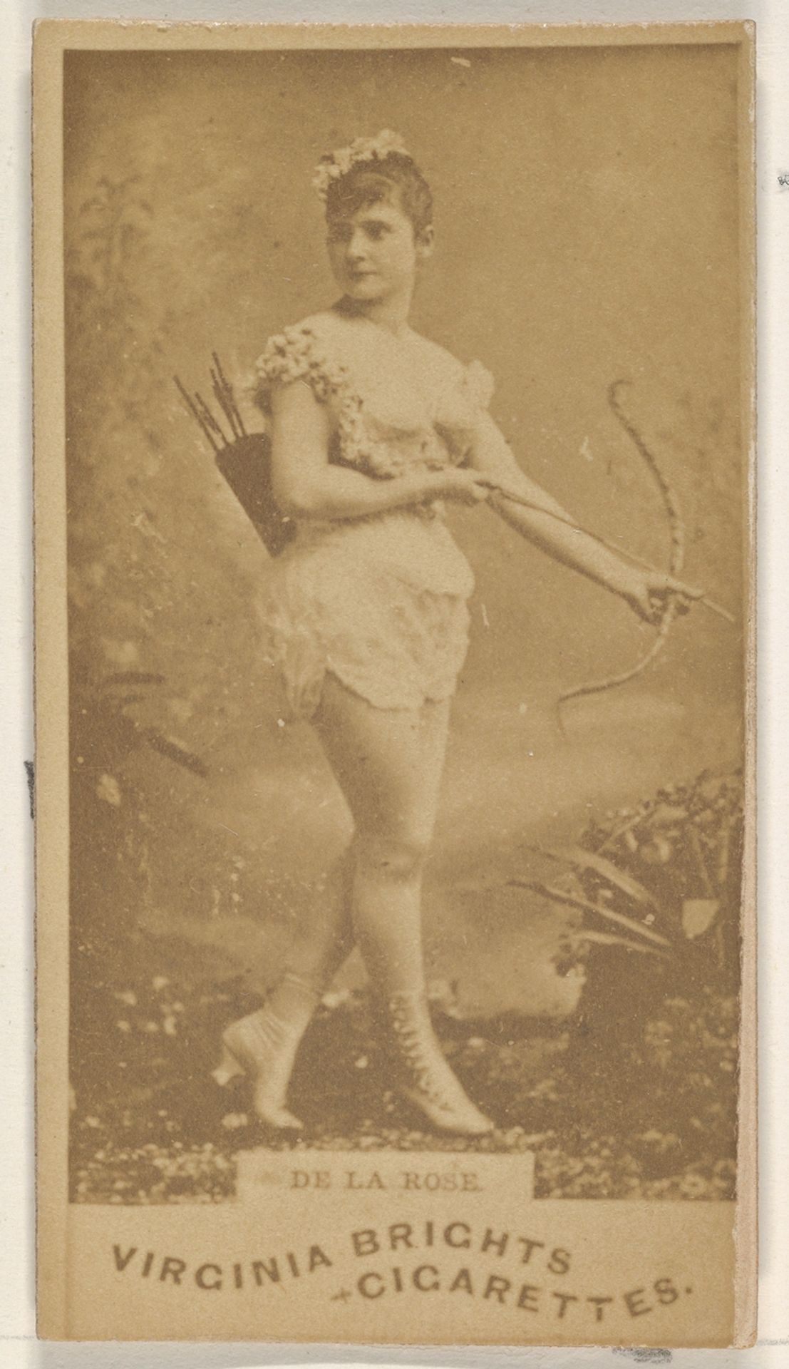 De La Rose, from the Actors and Actresses series (N45, Type 1) for Virginia Brights Cigarettes by Allen & Ginter