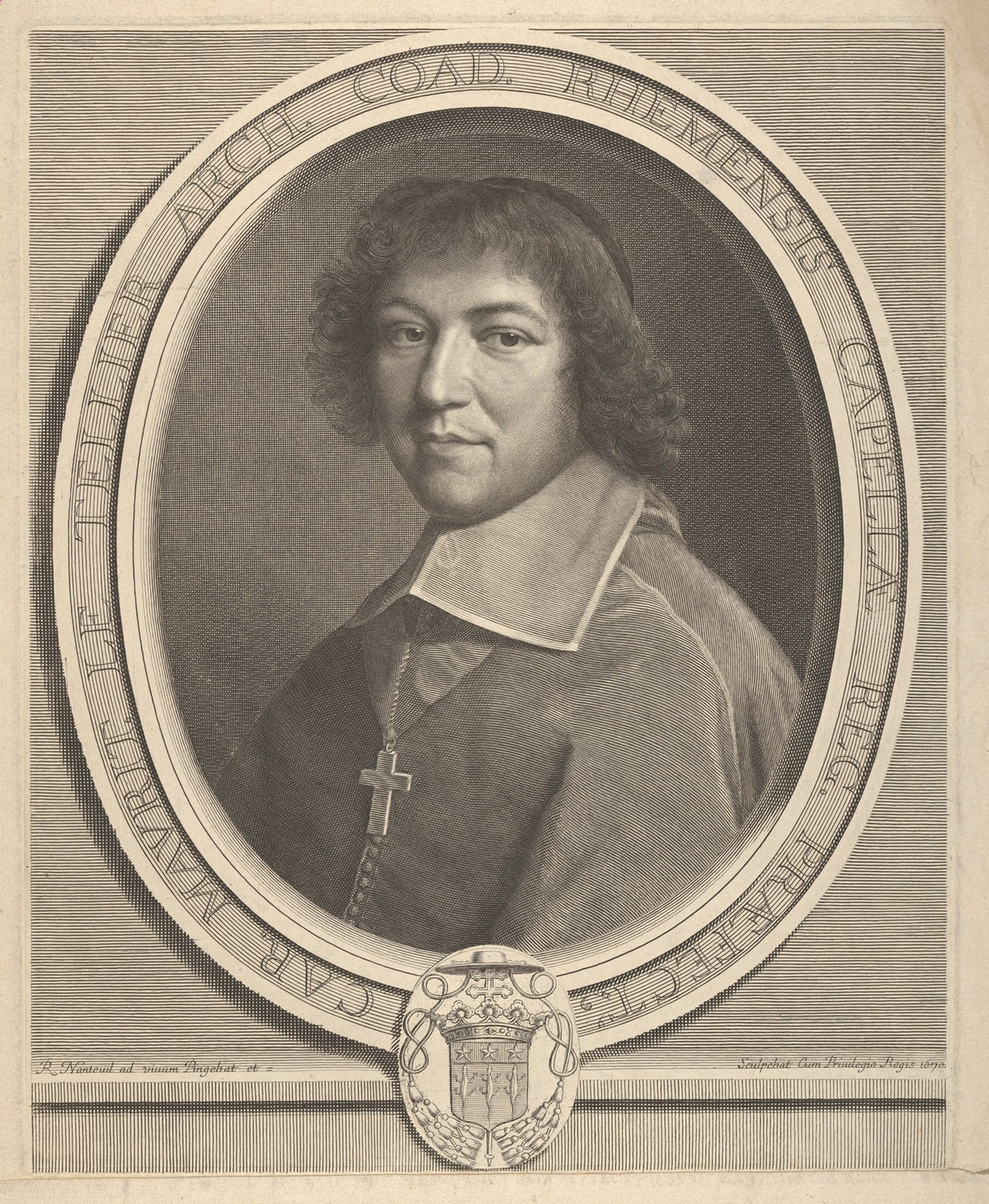 Charles-Maurice Le Tellier by Robert Nanteuil