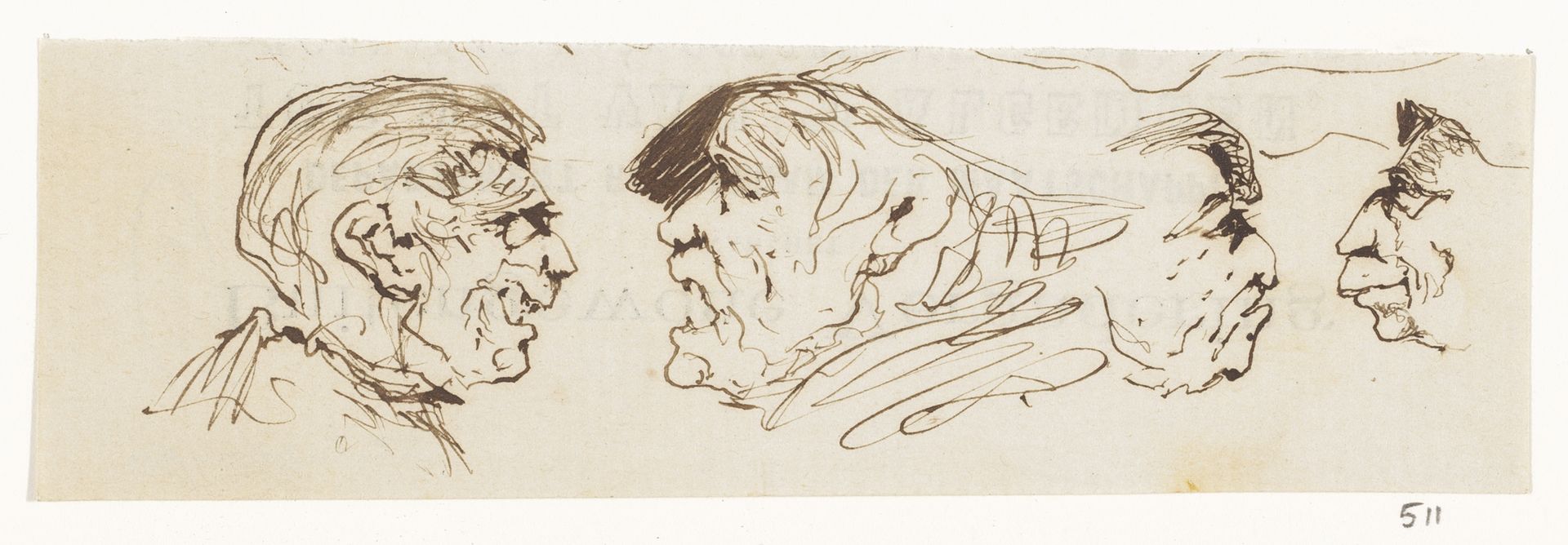 Rijtje koppen by Johannes Tavenraat