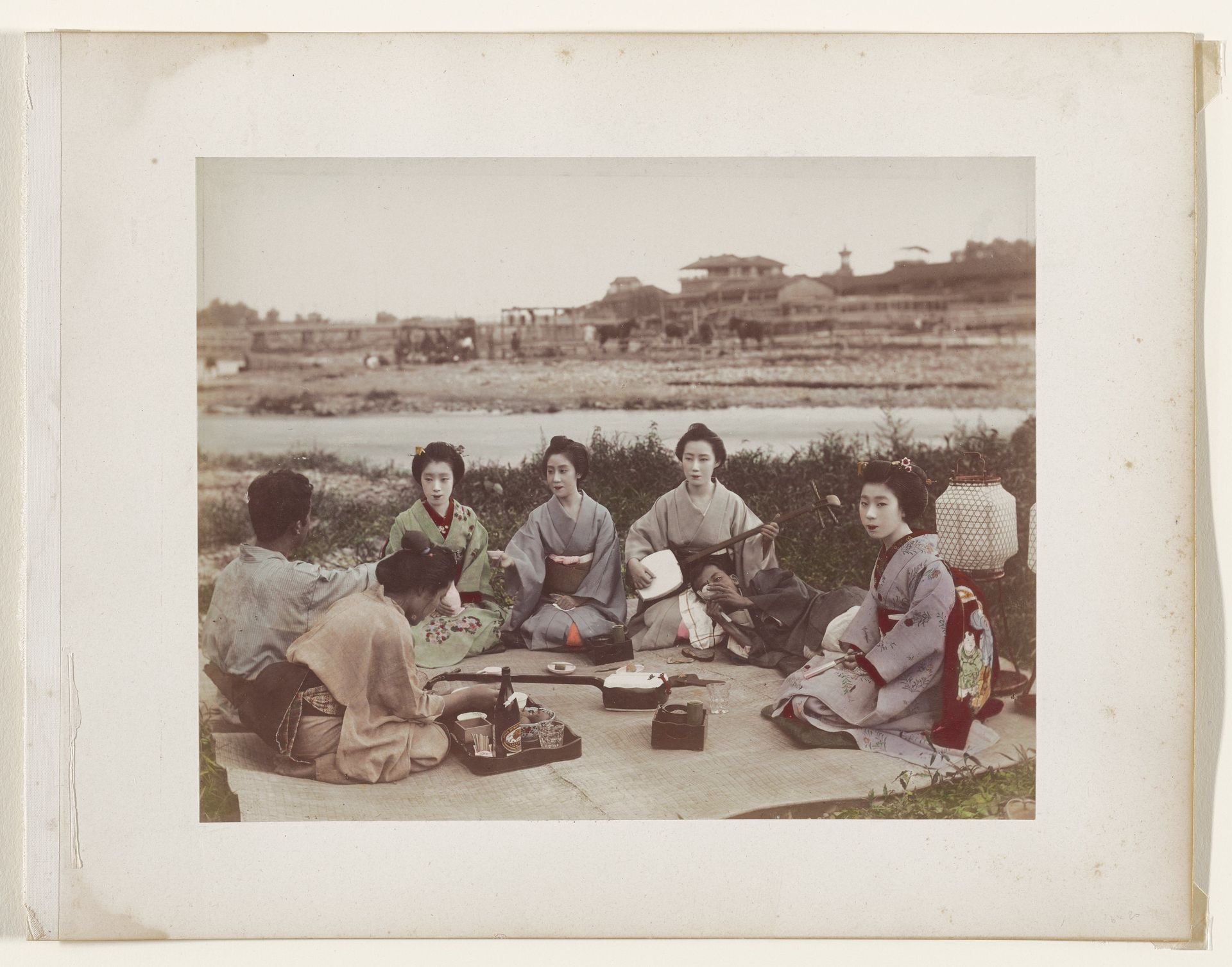 Picnic of geisha by Anonymous