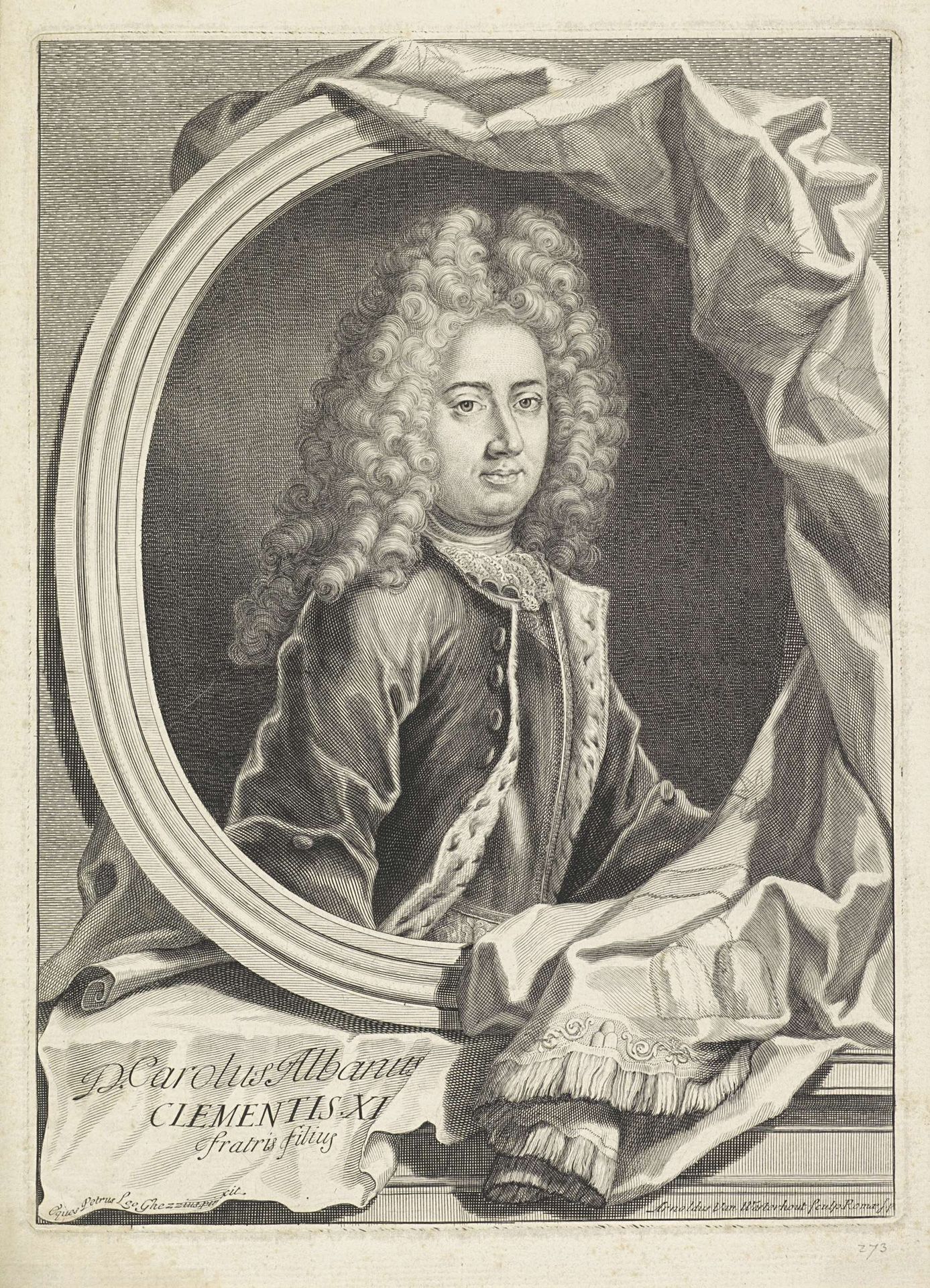 Portret van Carlo Albani by Arnold van Westerhout