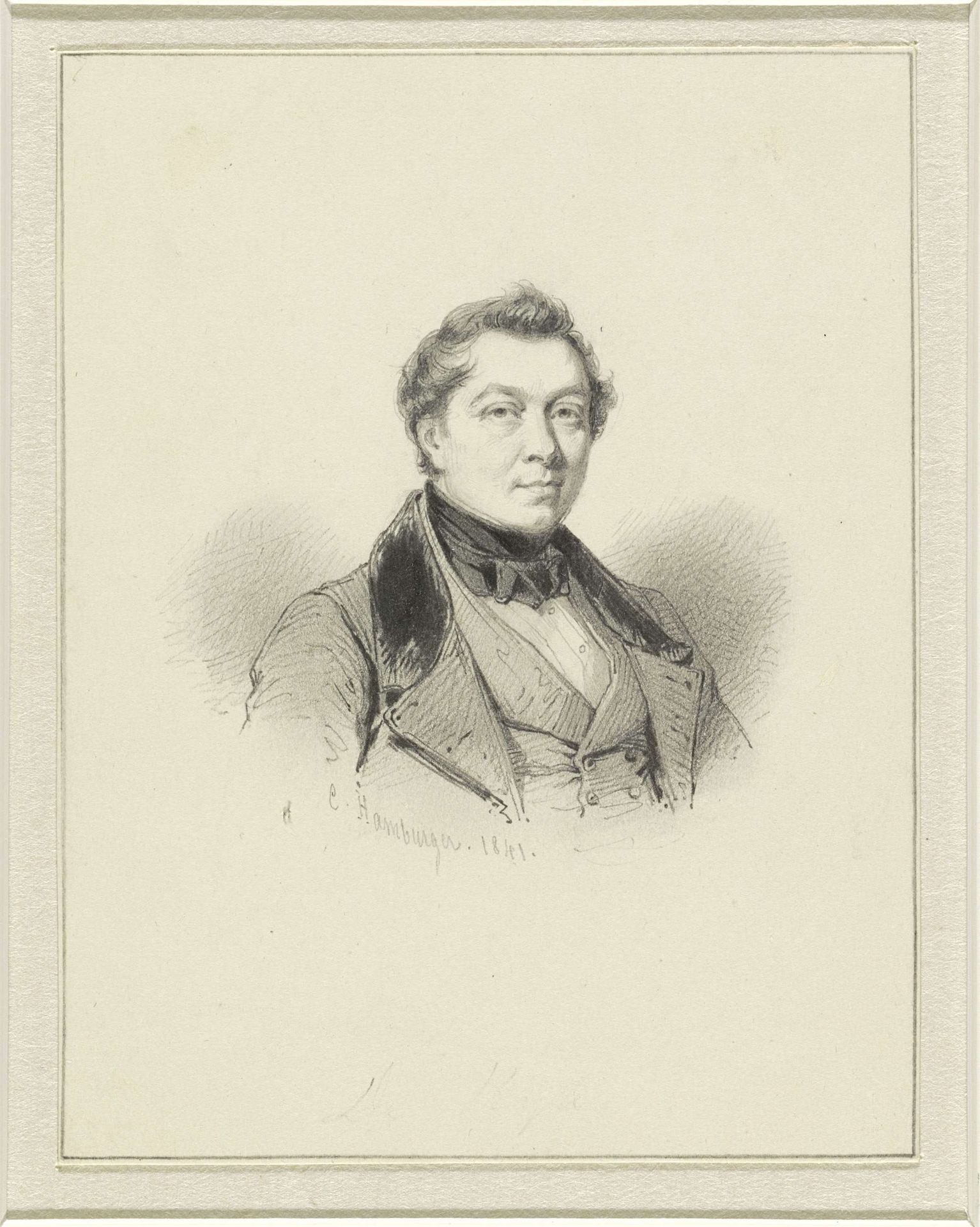 Portret van James de Rijk by Coenraad Hamburger