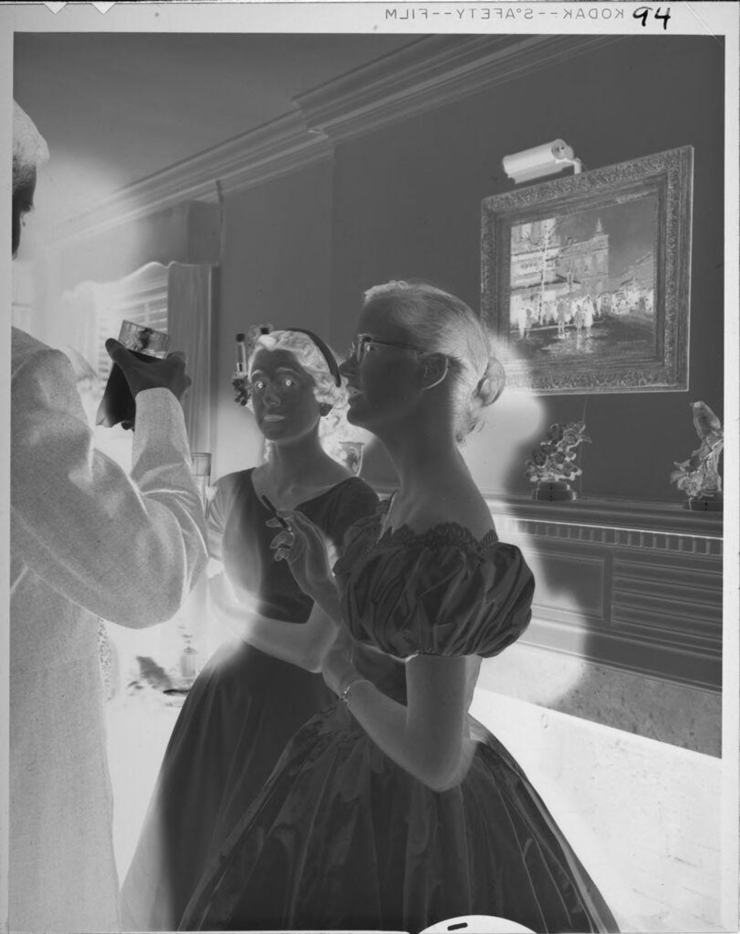 Untitled (bride at wedding reception) by Lucian and Mary Brown