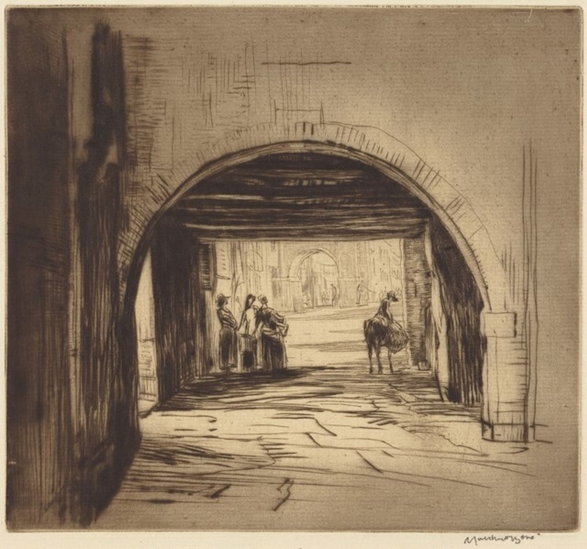 Chioggia (or, An Archway, Chioggia) by Muirhead Bone