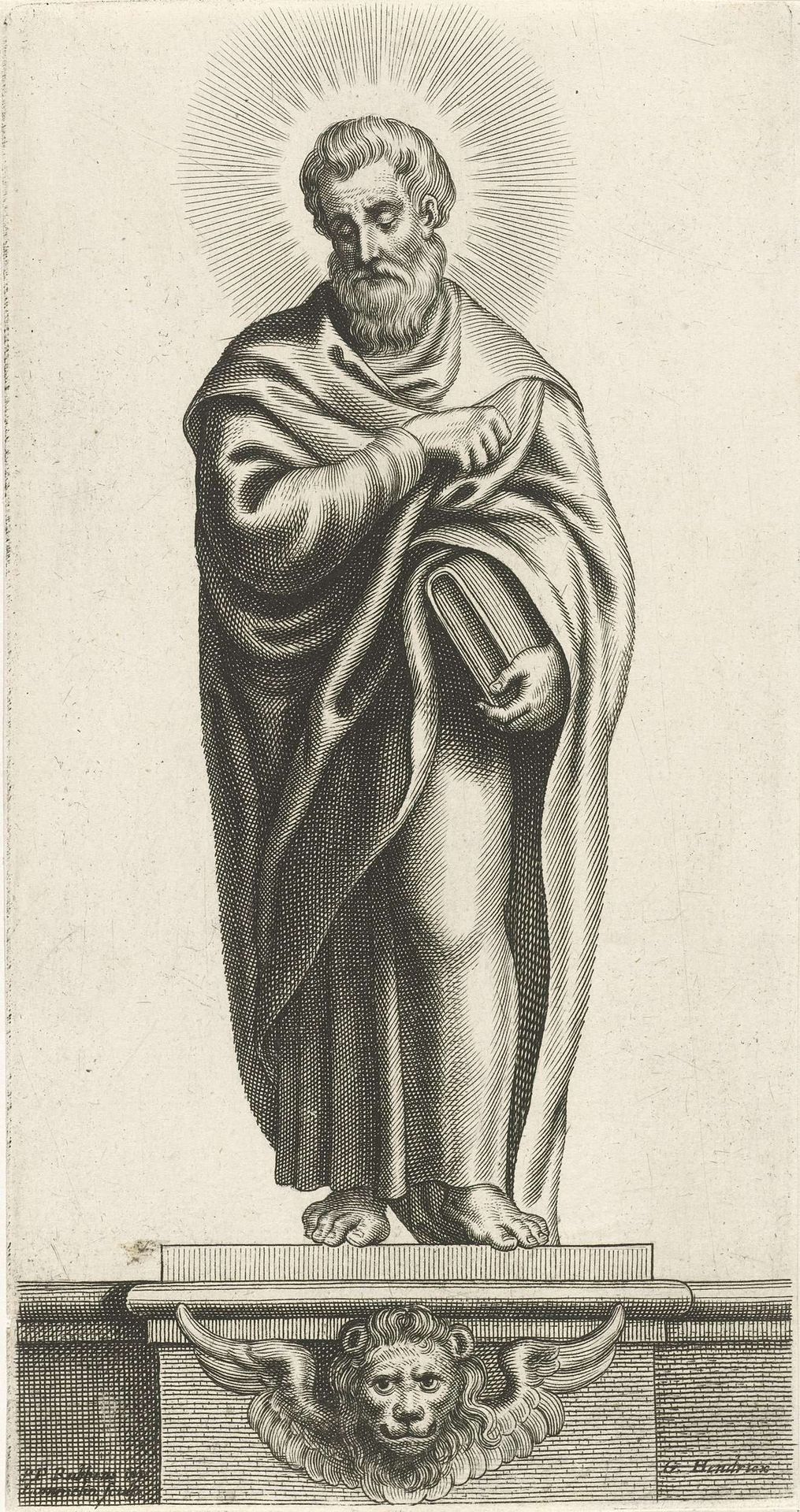 Evangelist Marcus by Adriaen Lommelin