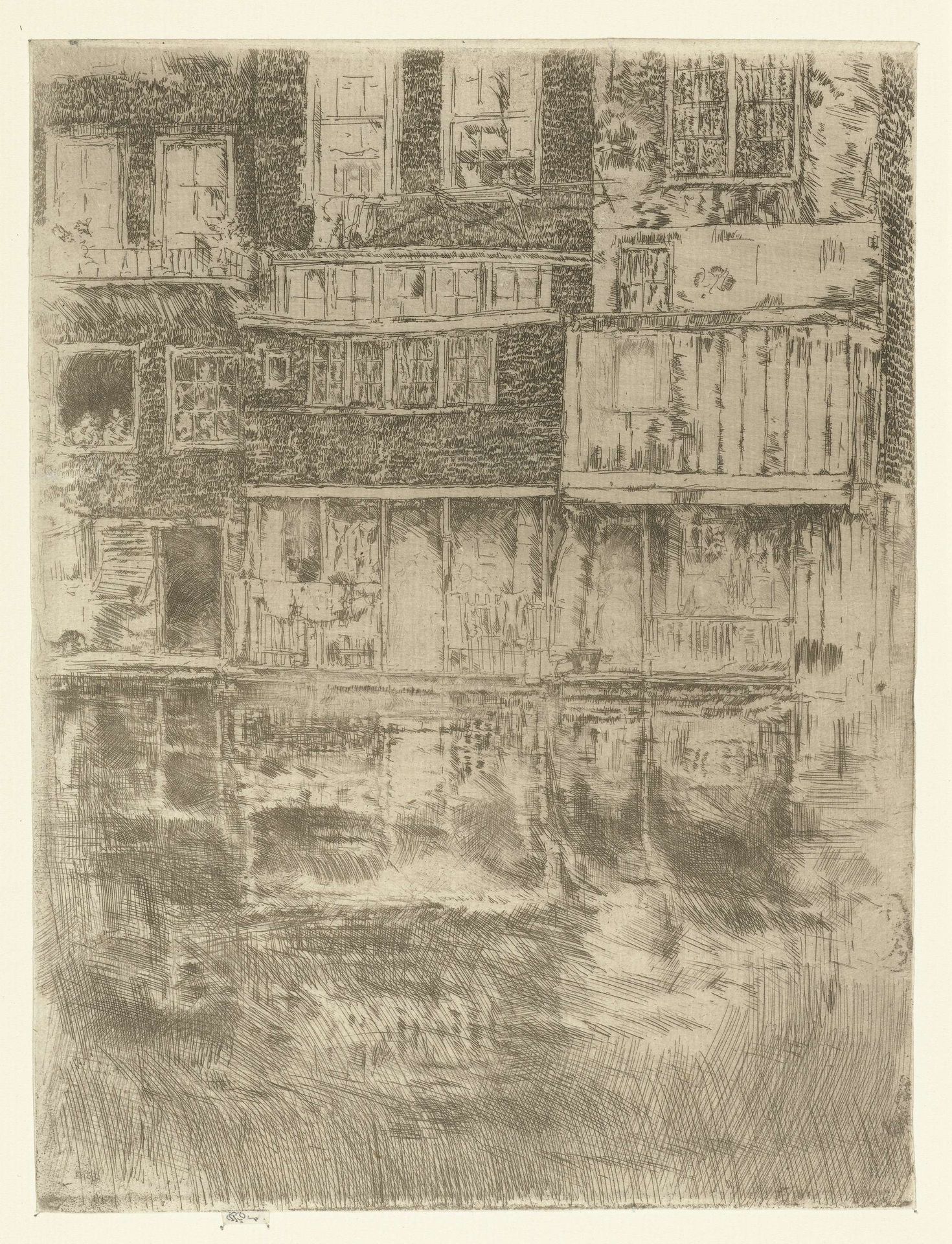 Huizen in Amsterdam by James Abbott McNeill Whistler