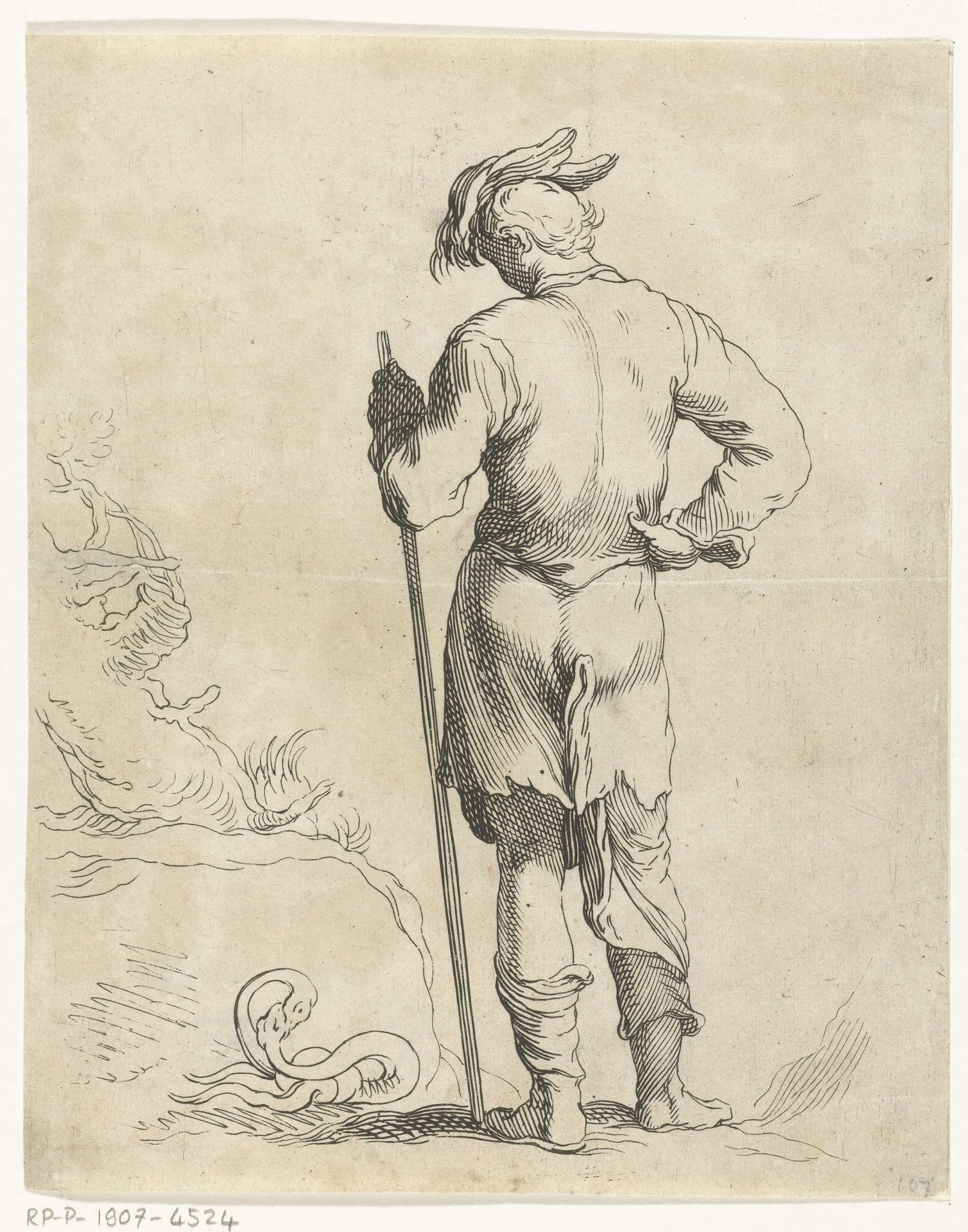 Staande man by Frederick Bloemaert