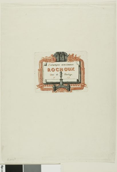 Address-Card of the Printseller, Rochoux