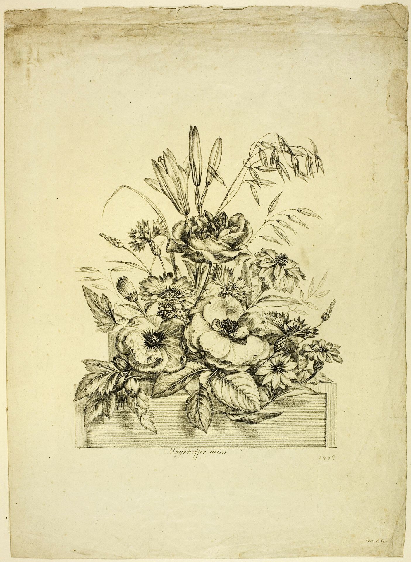 Flower Piece by Johann Nepomuk Mayrhoffer