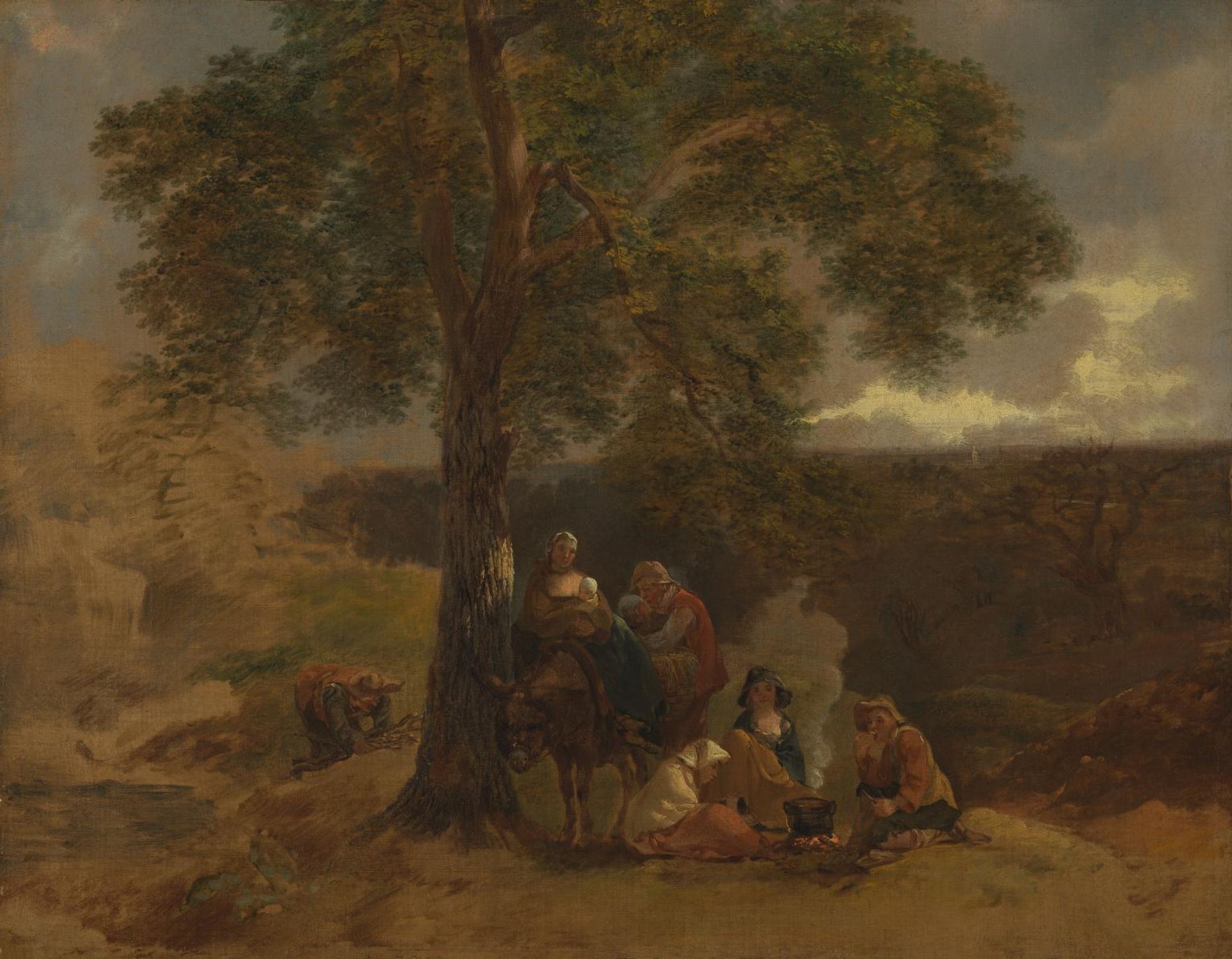Landscape with Gipsies by Thomas Gainsborough