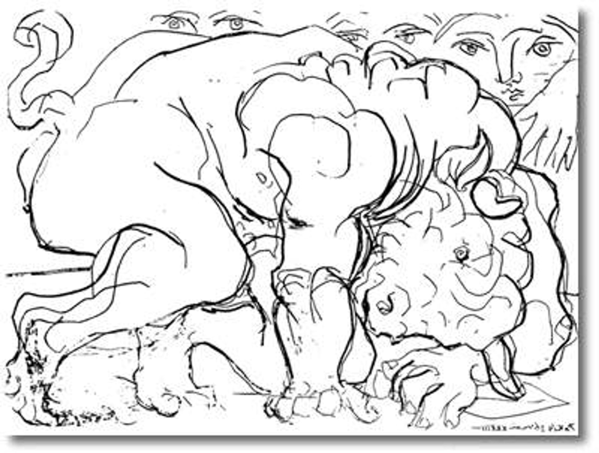 Minotaur is wounded by Pablo Picasso