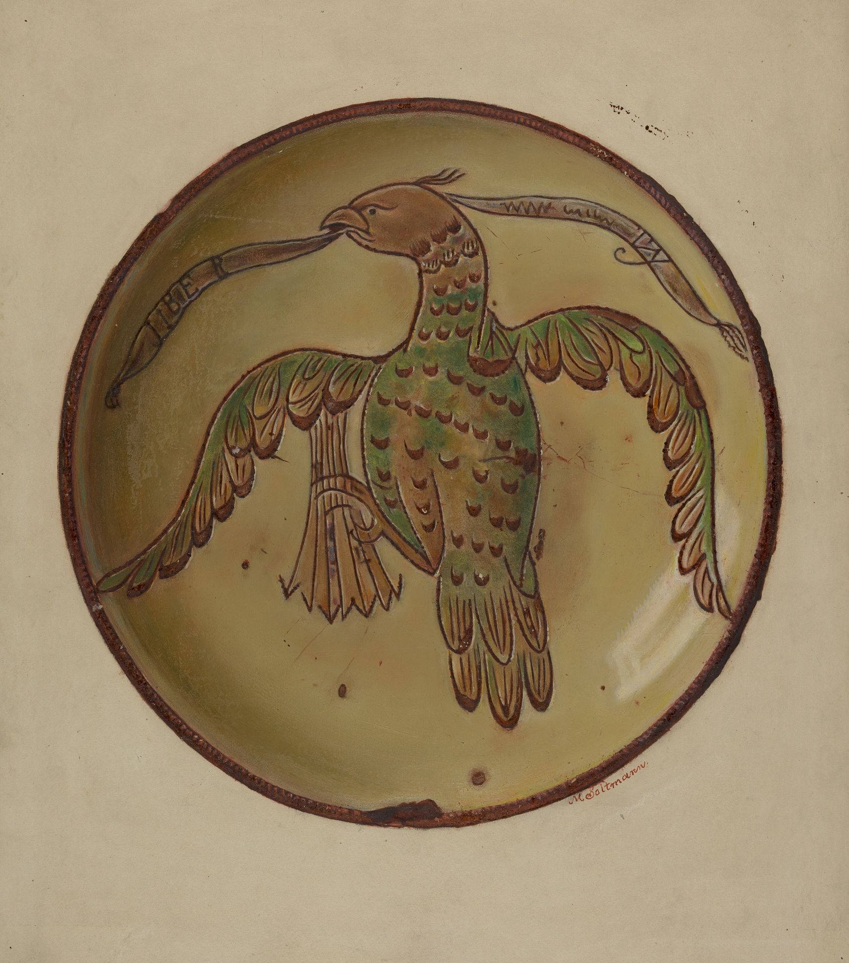 Pa. German Plate by Max Soltmann